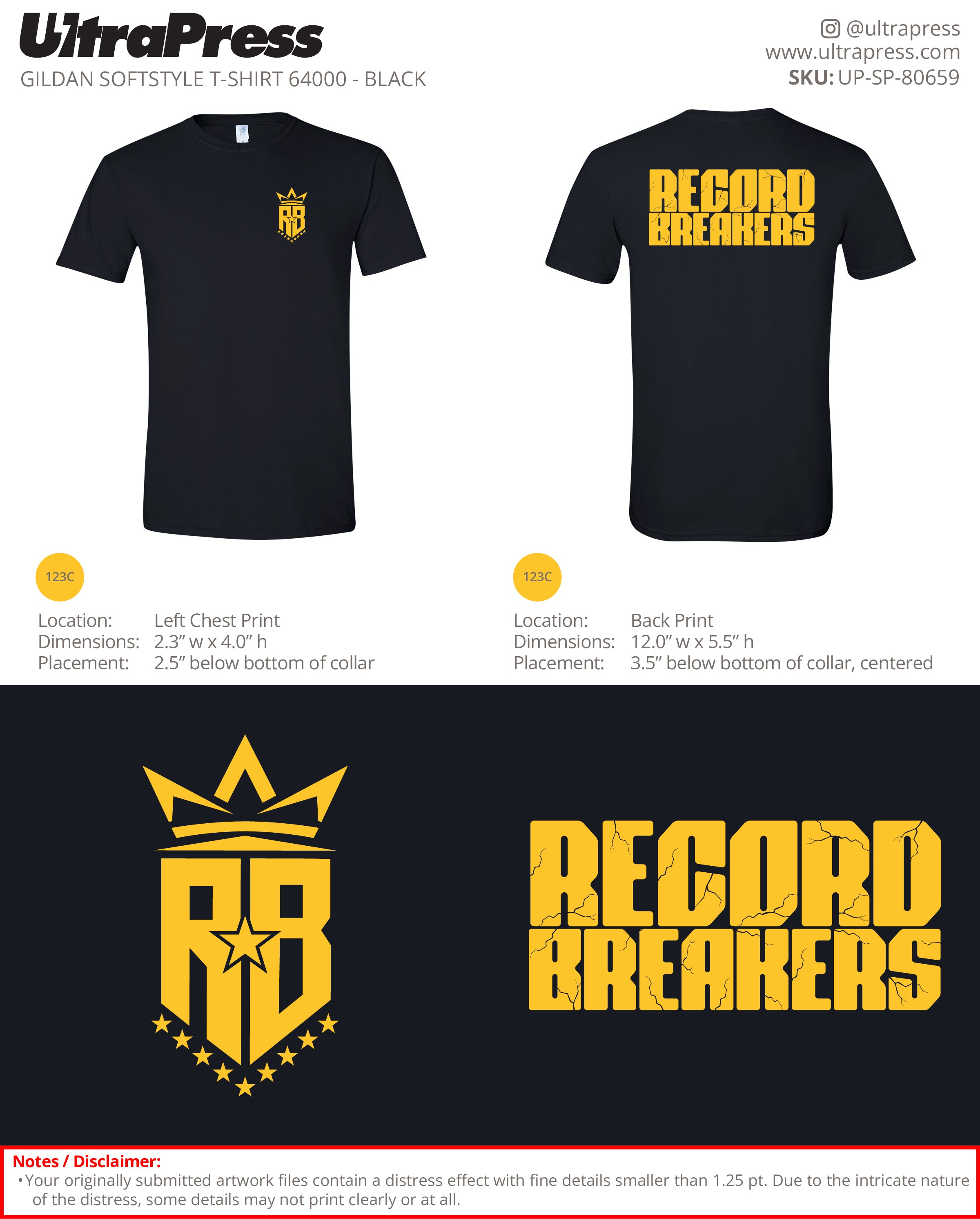 UP-SP-80659 Record Breakers Design - Ben Drolet 100 Min Qty (Bulk)