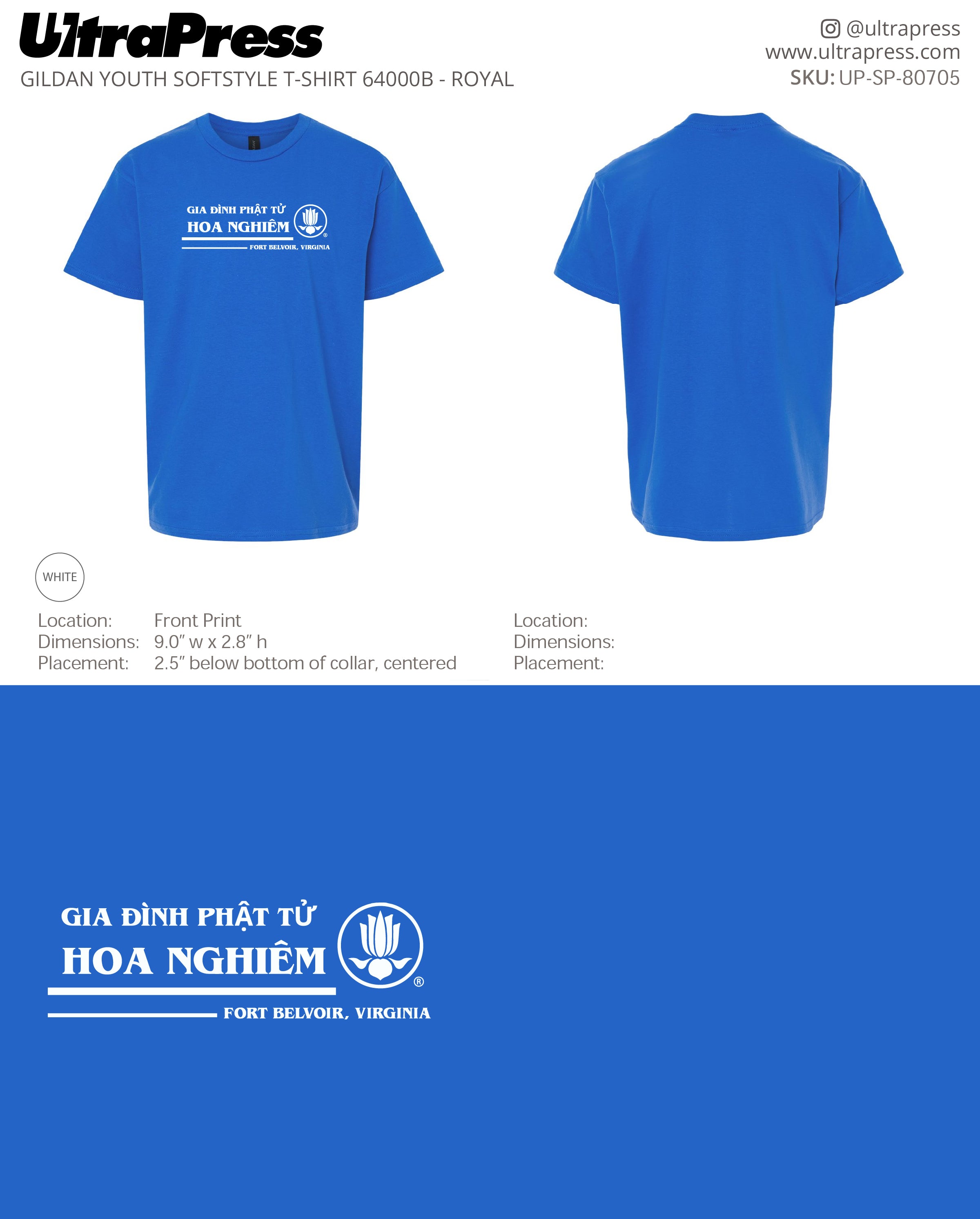 UP-SP-80705 Buddhist Youth Association Hoa Nghiêm - Phuc Bui 100 Min Qty (Bulk)