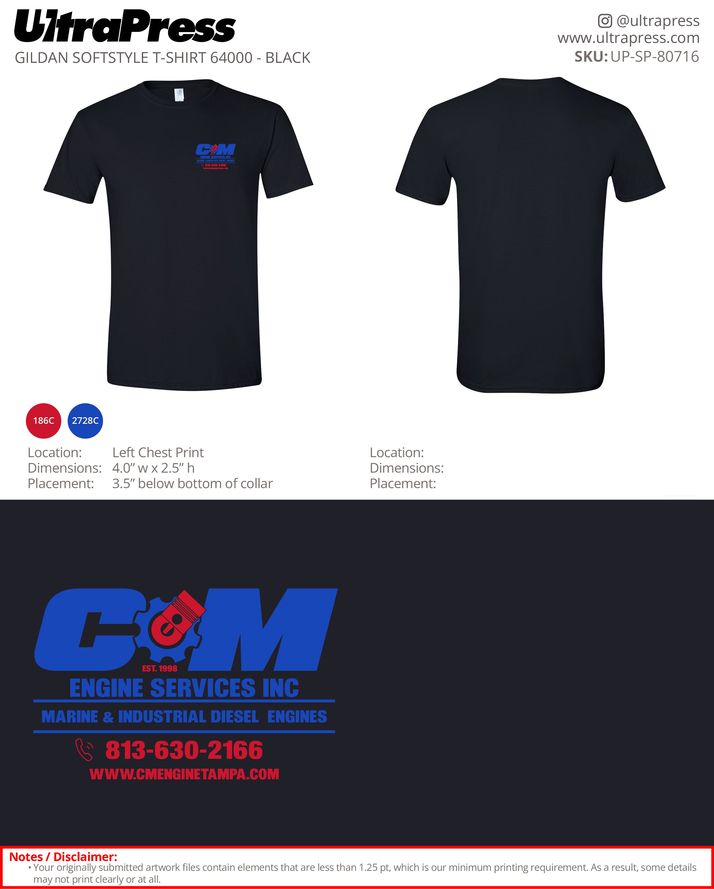 UP-SP-80716 C&M Engine Services Inc. - Rakesh Bhagwandeen 100 Pieces Package (Bulk)