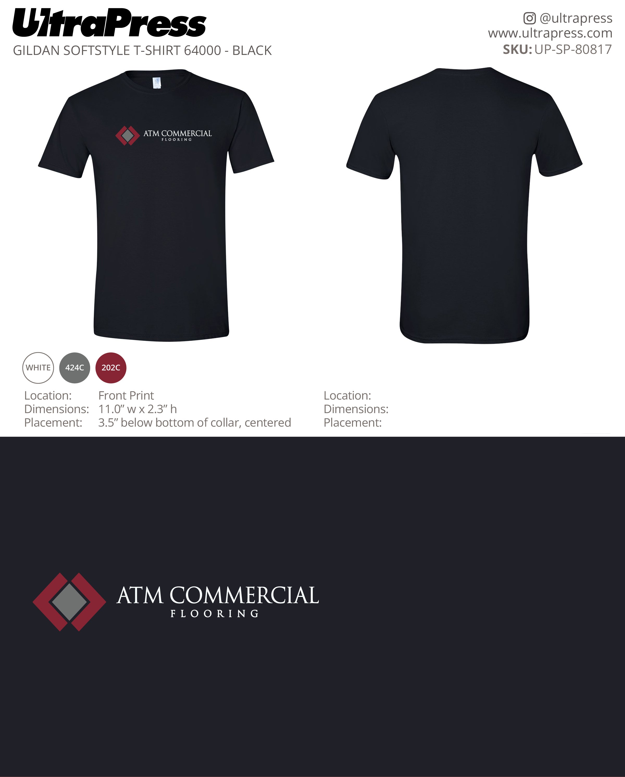 UP-SP-80817 ATM Commercial Flooring (T-Shirts) - Jerry Brannan 100 Min Qty (Bulk)