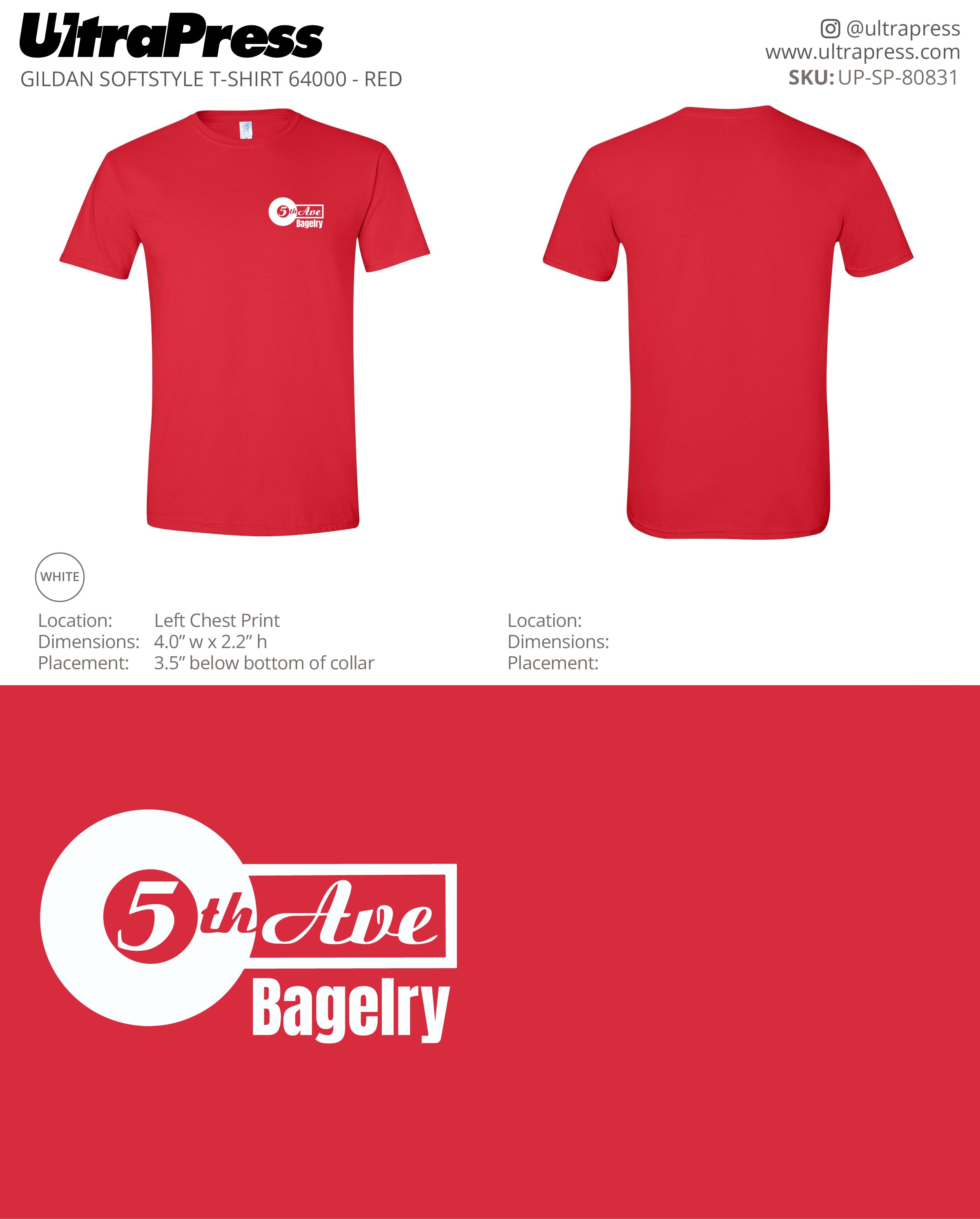 UP-SP-80831 5th Ave Bagelry - Tony Heng 100 Min Qty (Bulk)