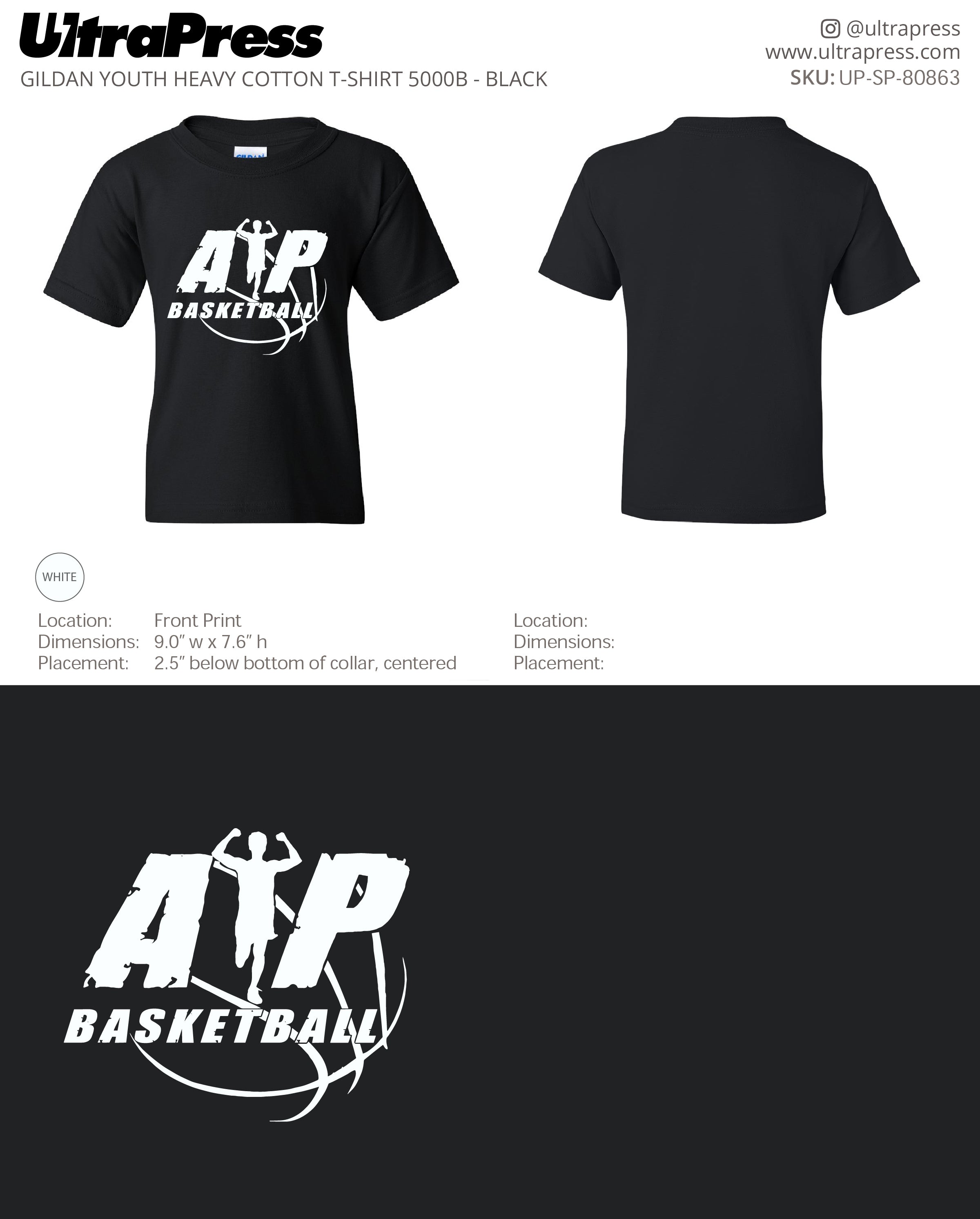 UP-SP-80863 AP Basketball Shirts - Kimberly Maxwell 100 Min Qty (Bulk)