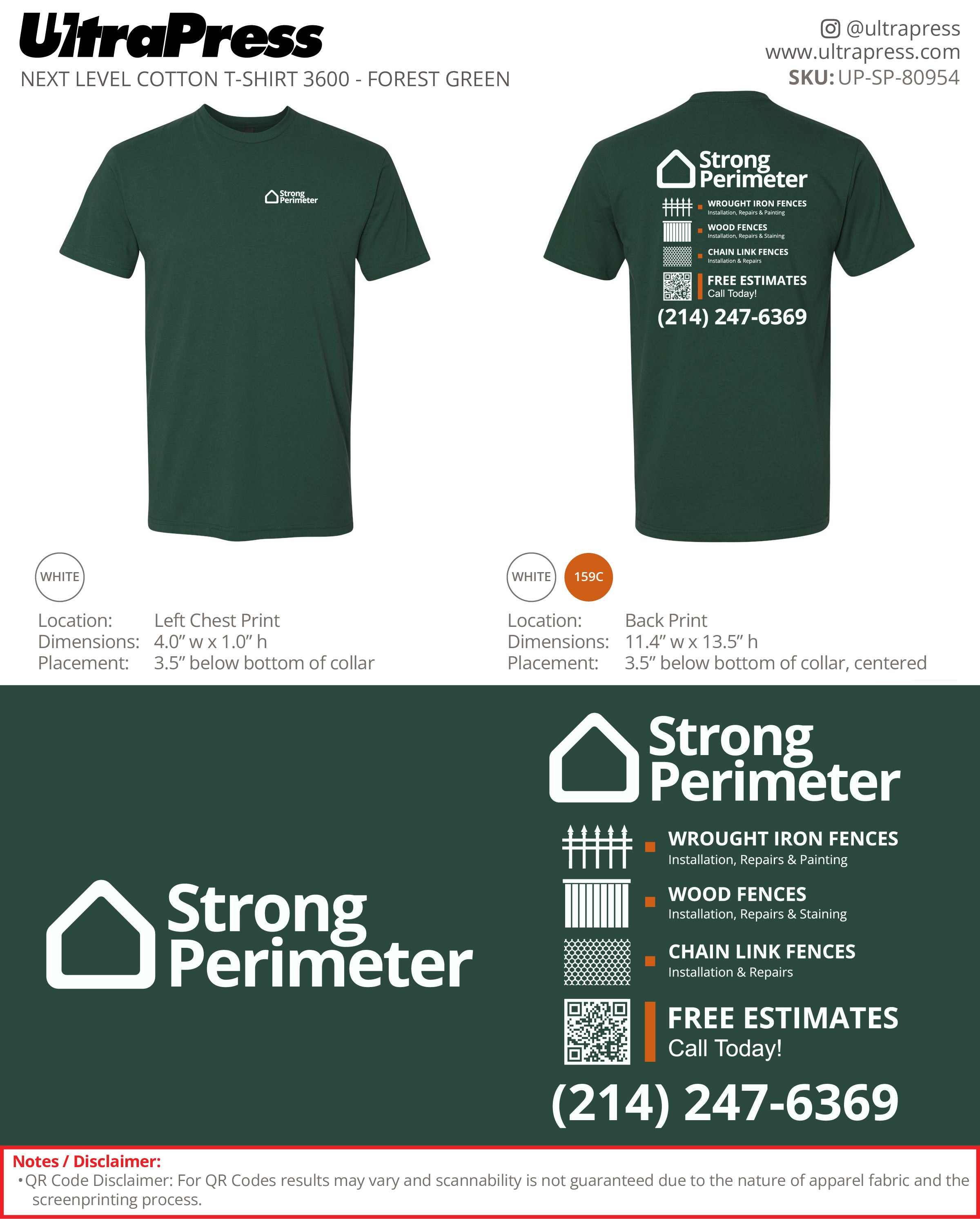 UP-SP-80954 Strong Perimeter - Daniel Wade 24 Min Qty (Bulk)