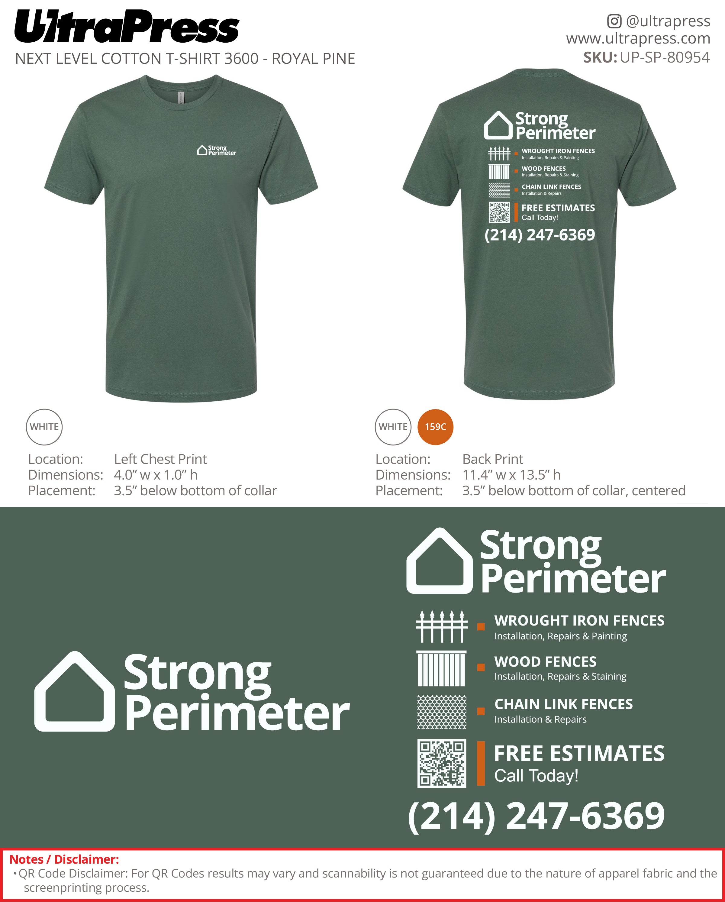 UP-SP-80954 Strong Perimeter - Daniel Wade 24 Min Qty (Bulk)