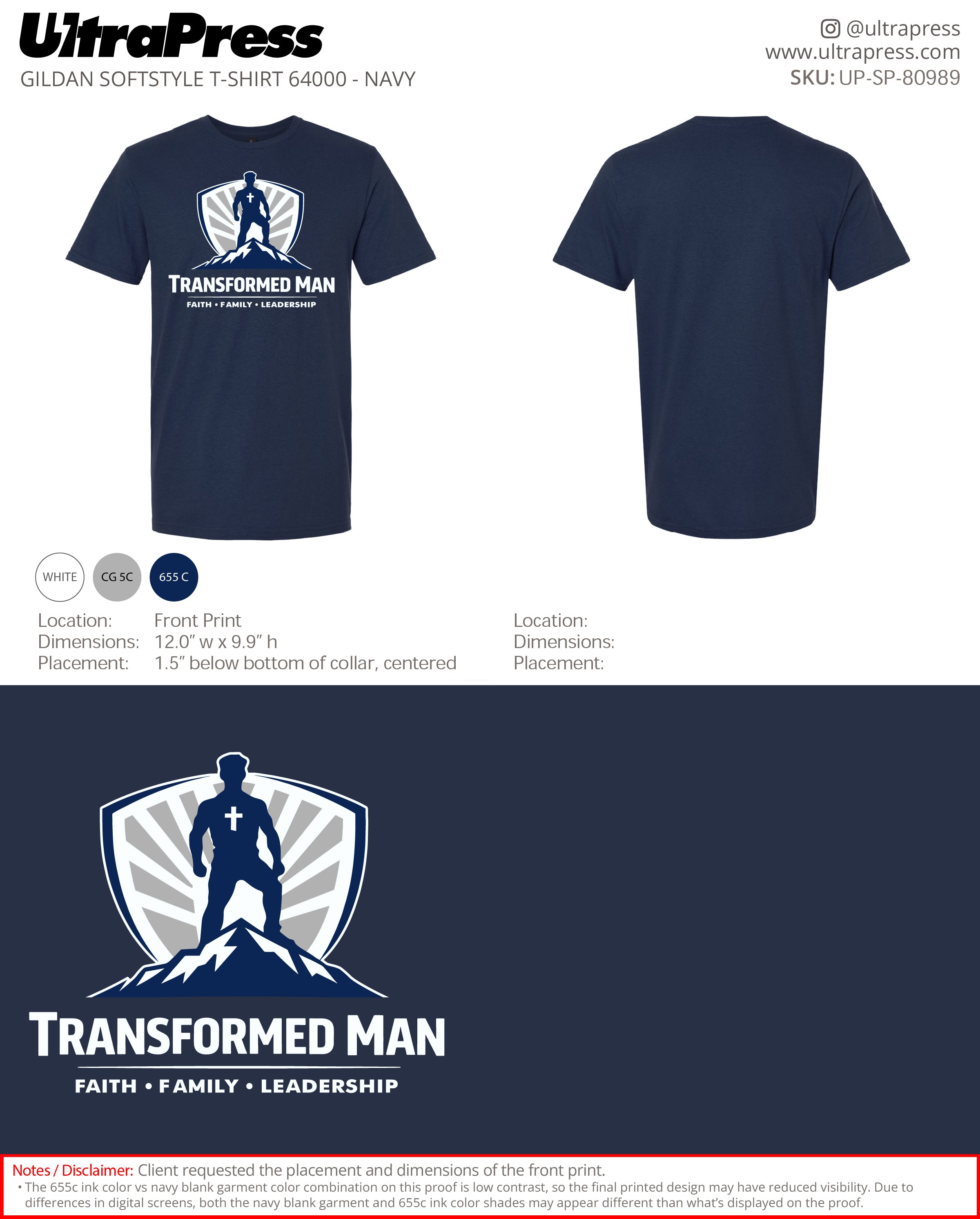 UP-SP-80989 Transformed Man - Marcelo Barioni 100 Min Qty (Bulk)