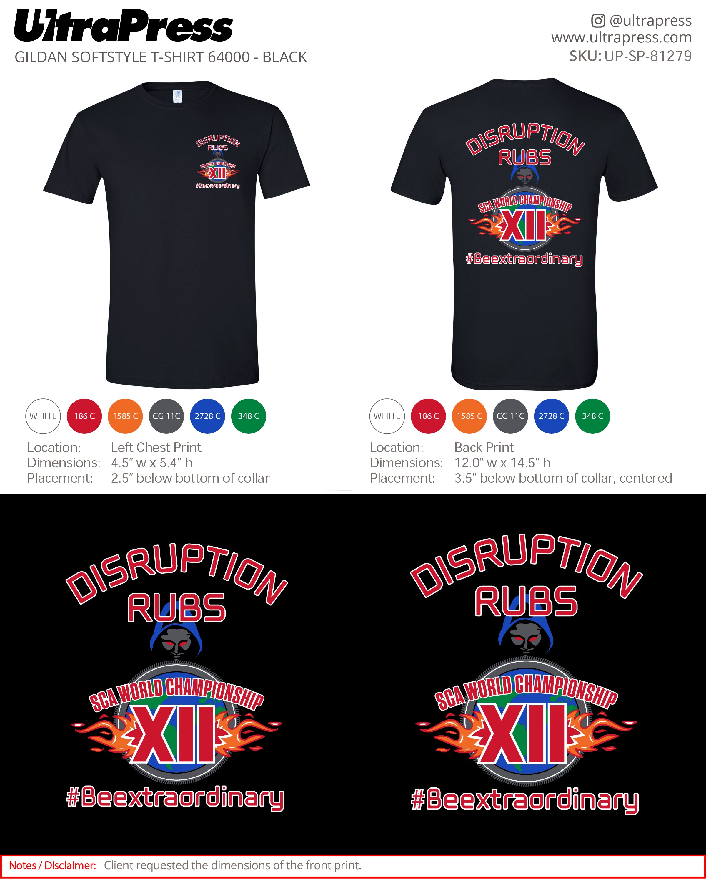 UP-SP-81279 Disruption Rubs - Rick Manzi 144 Min Qty (Bulk)
