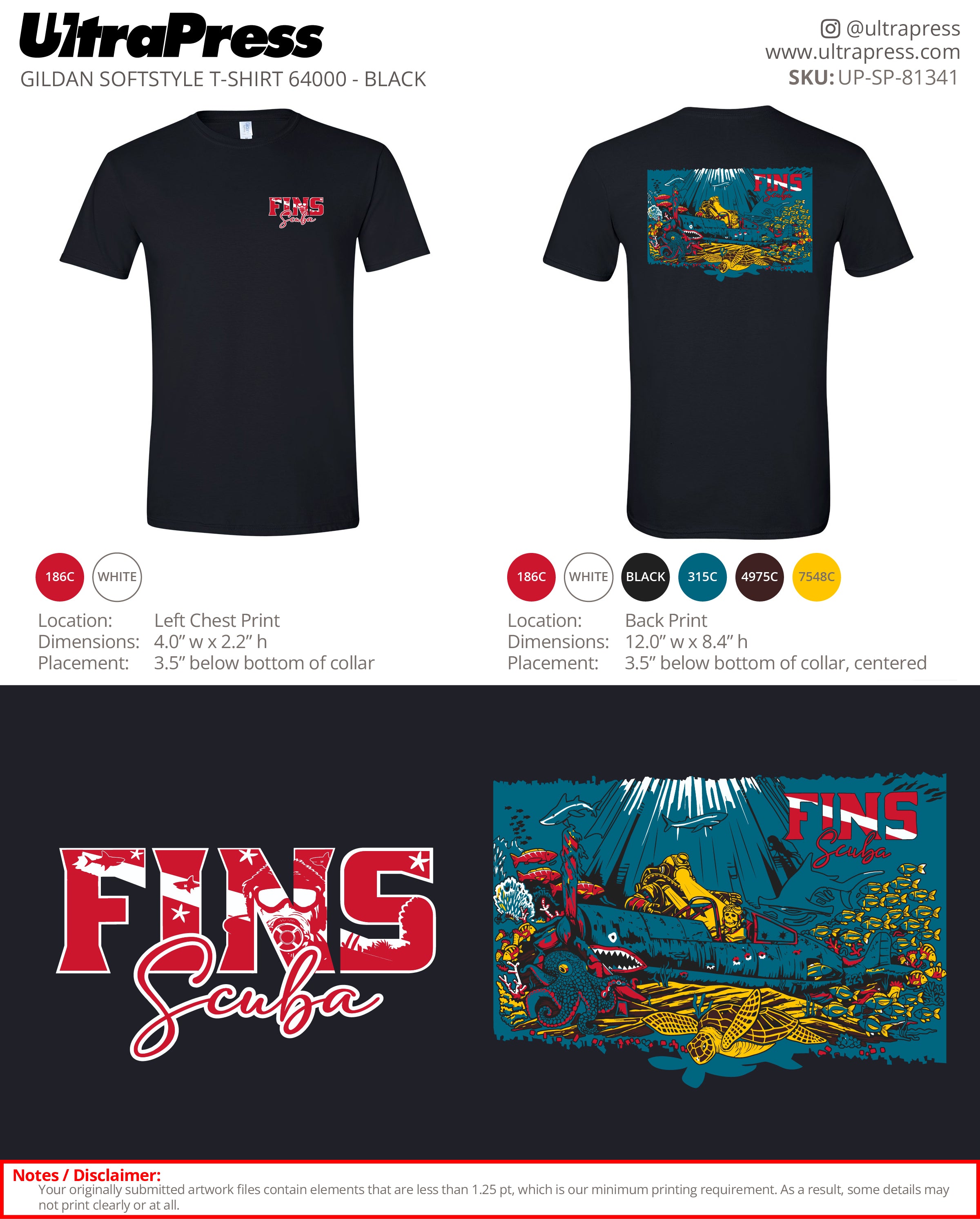 UP-SP-81341 Fins Scuba - Kevin Lansdowne 100 Min Qty (Bulk)