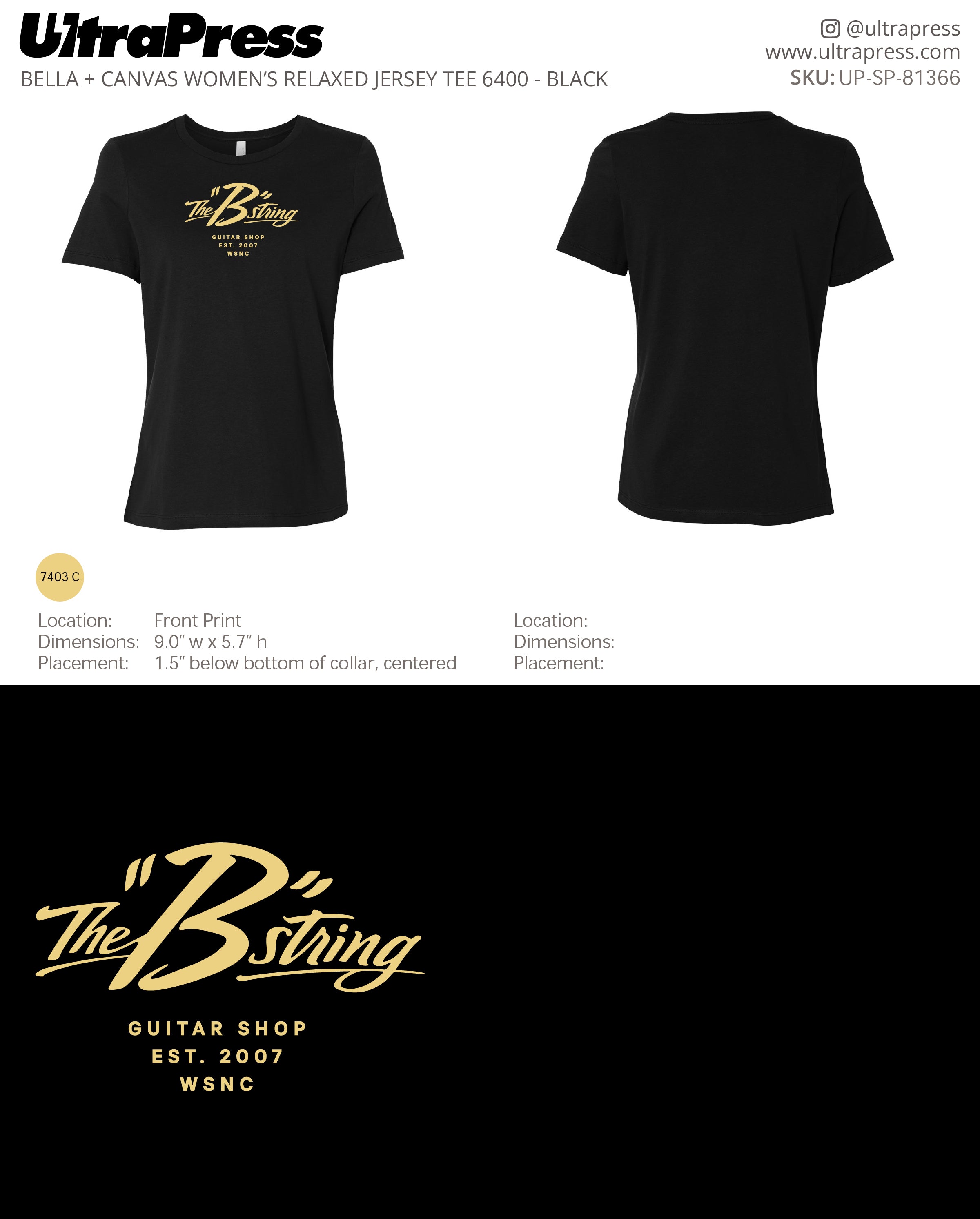 UP-SP-81366 The "B" String (Women's & Youth) - Michael Bennett 24 Min Qty (Bulk)