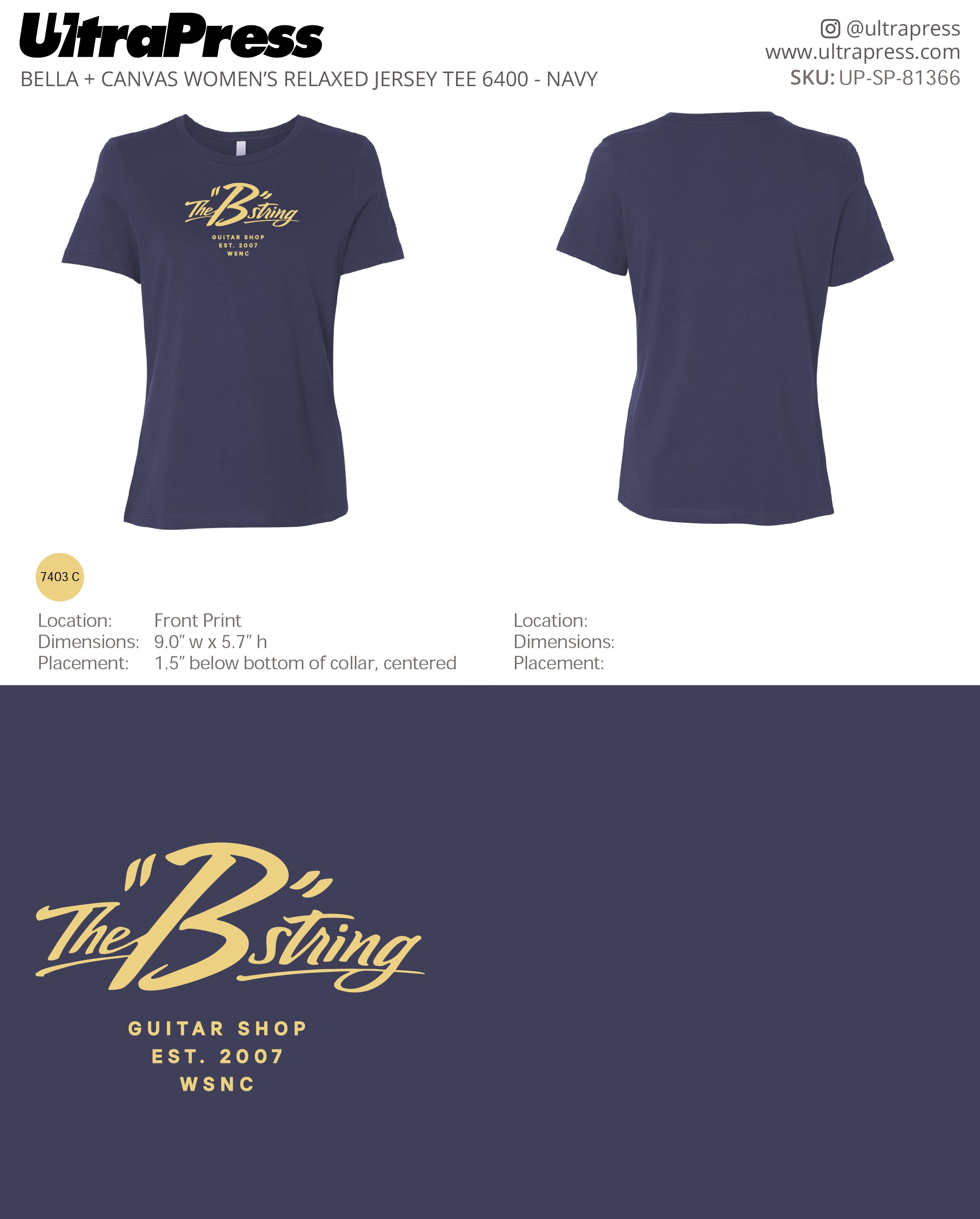 UP-SP-81366 The "B" String (Women's & Youth) - Michael Bennett 24 Min Qty (Bulk)