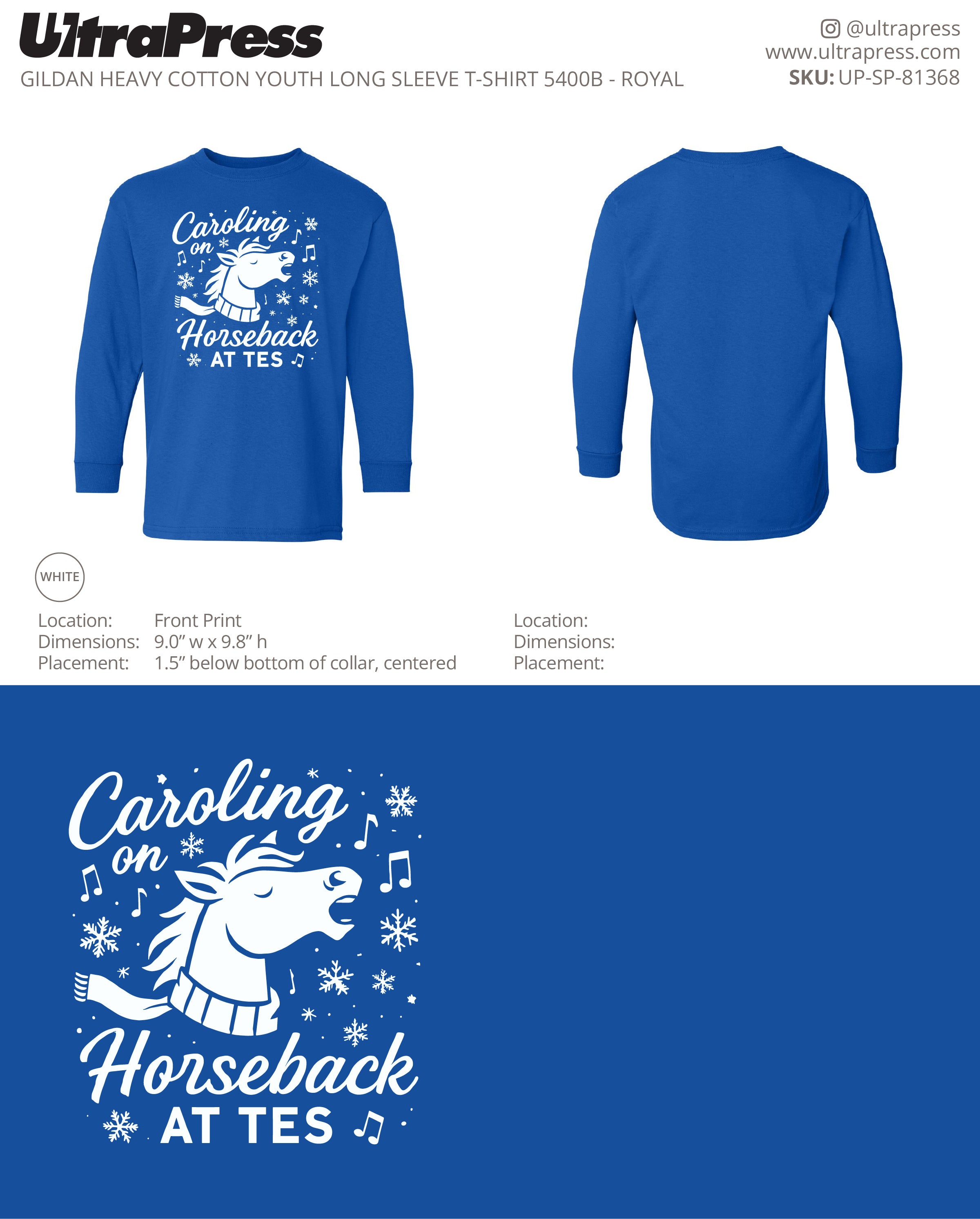 UP-SP-81368 Caroling Horseback at TES - Tori English 50 Min Qty (Bulk)