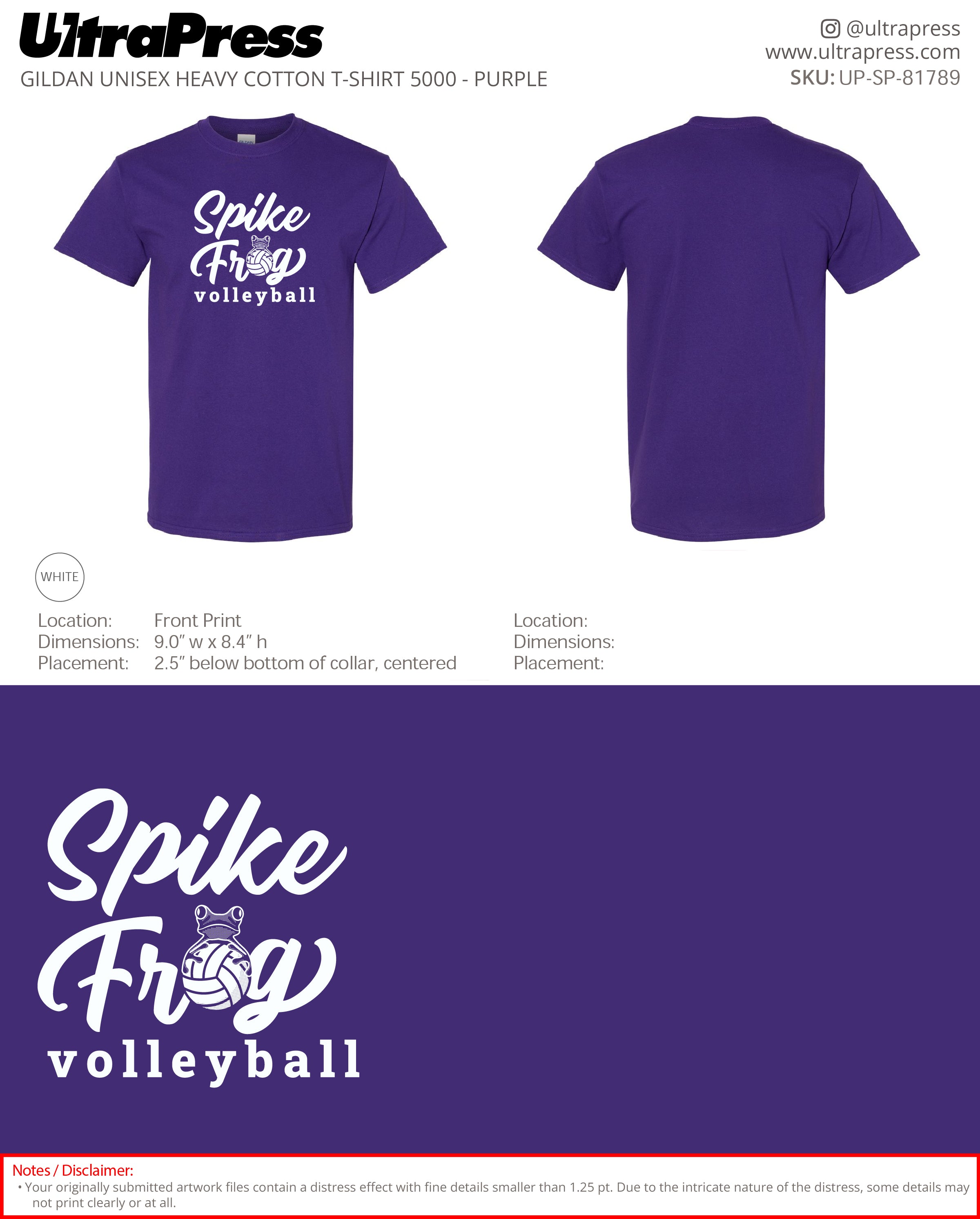 UP-SP-81789 Spike Frog Junior - Melissa Hinnant 100 Min Qty (Bulk)