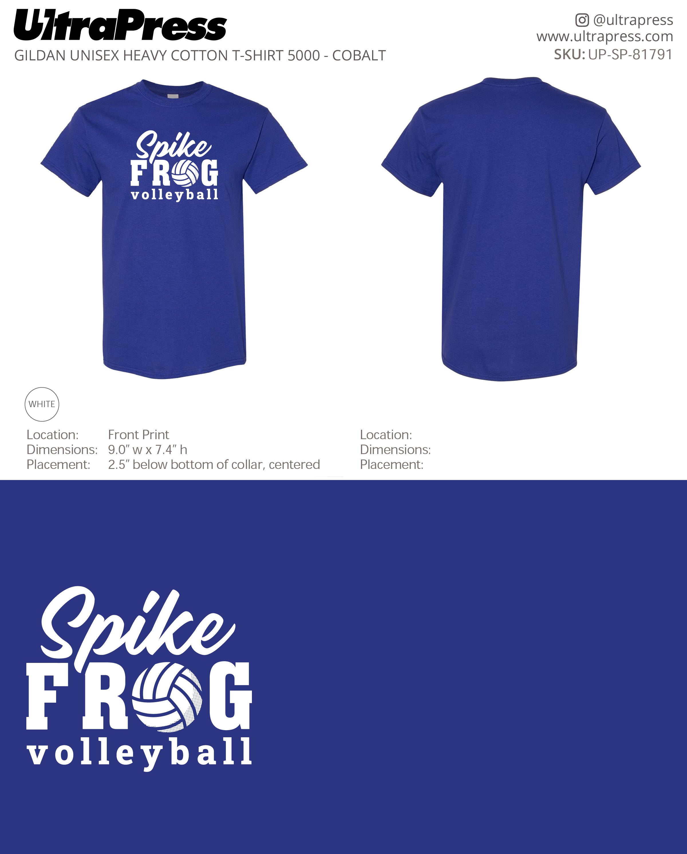 UP-SP-81791 Spike Frog Spike - Melissa Hinnant 100 Min Qty (Bulk)