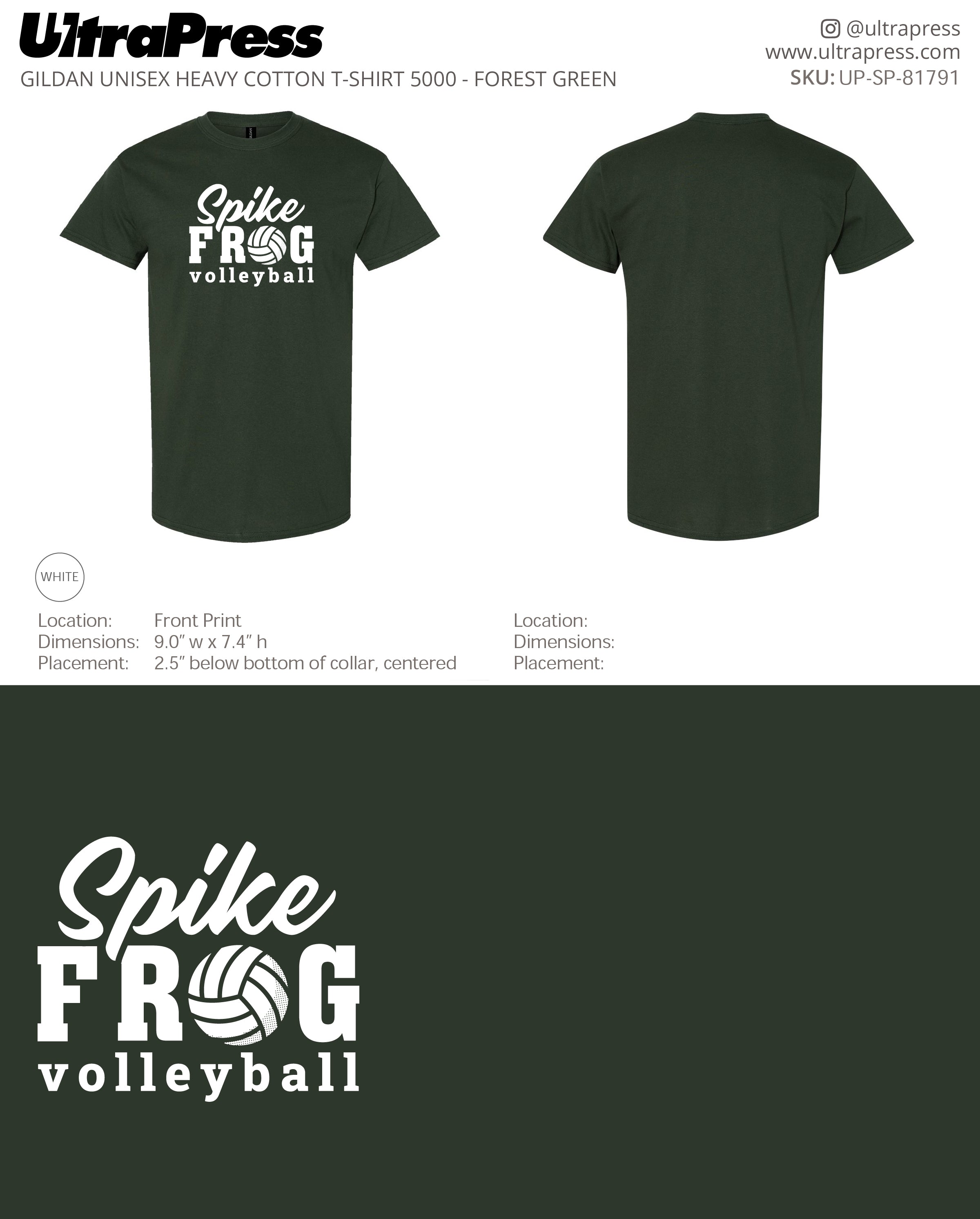 UP-SP-81791 Spike Frog Spike - Melissa Hinnant 100 Min Qty (Bulk)