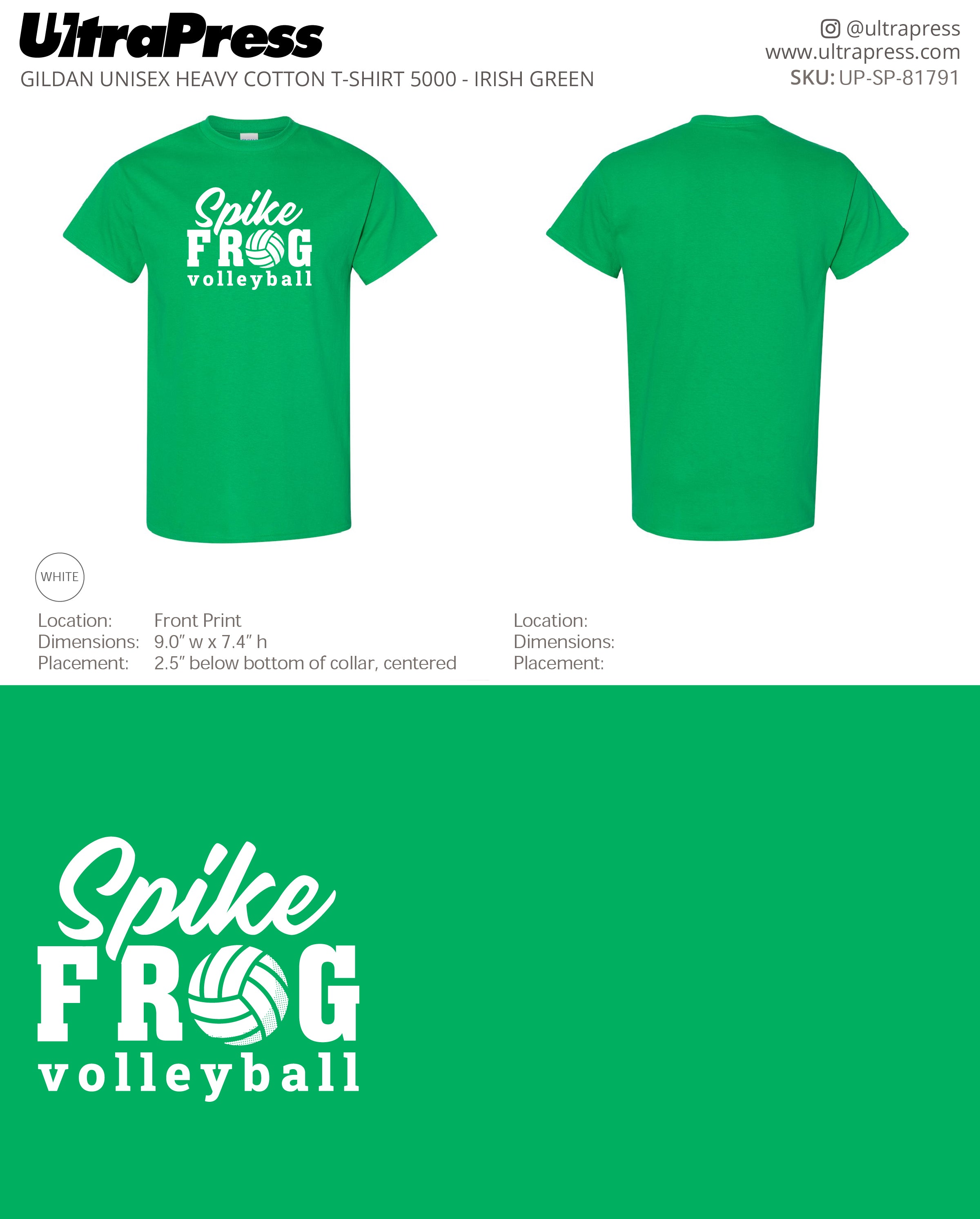 UP-SP-81791 Spike Frog Spike - Melissa Hinnant 100 Min Qty (Bulk)