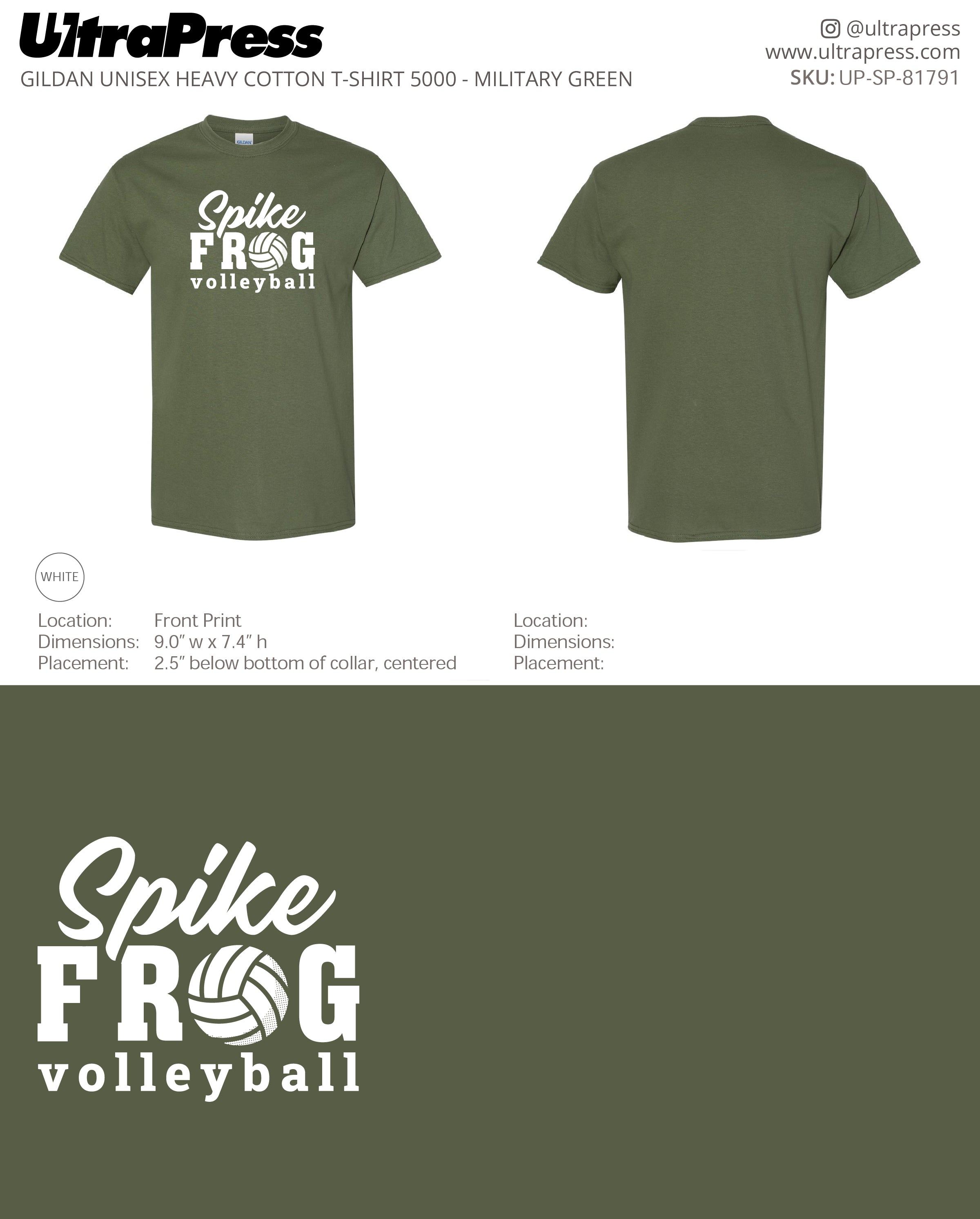 UP-SP-81791 Spike Frog Spike - Melissa Hinnant 100 Min Qty (Bulk)