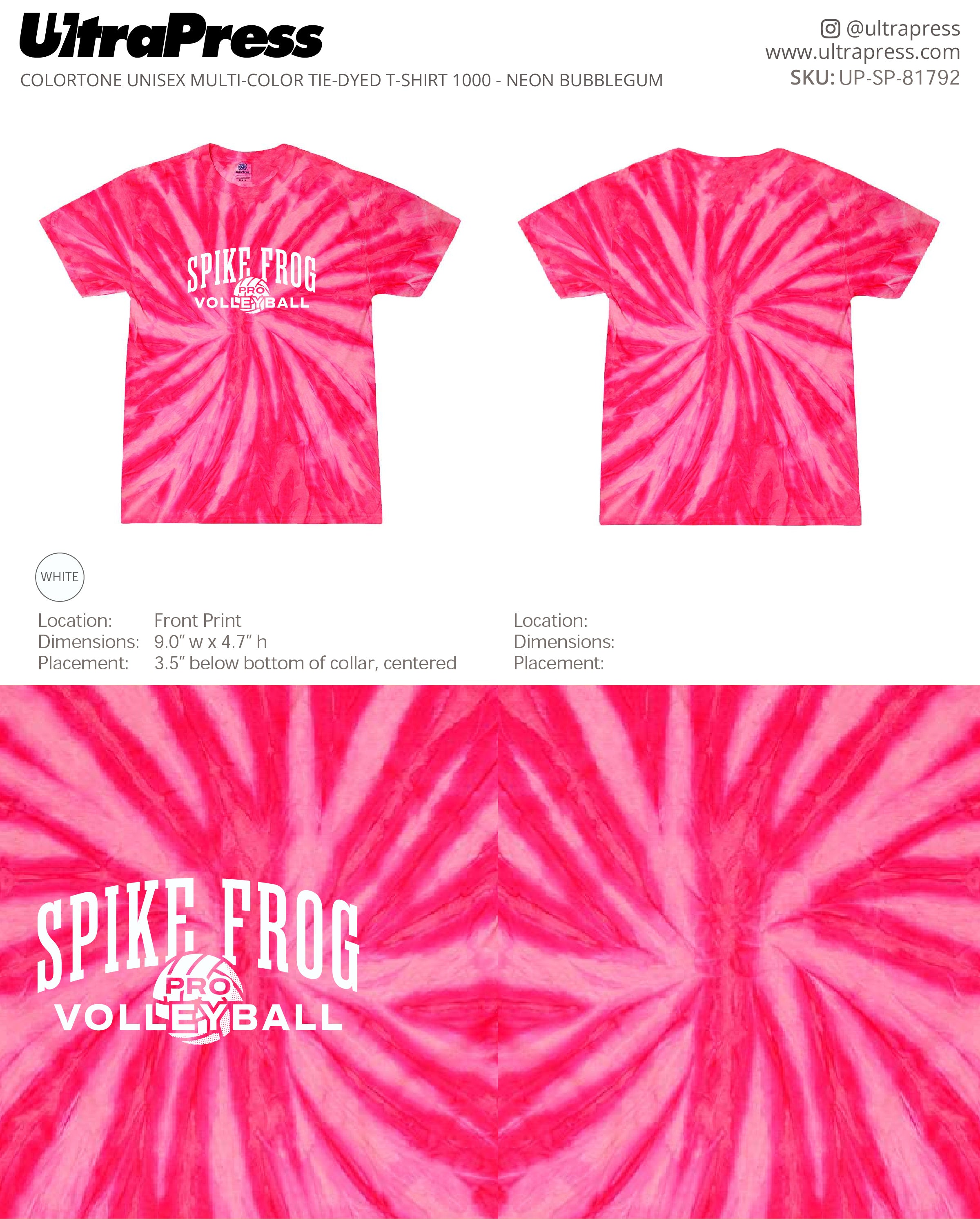 UP-SP-81792 Spike Frog Boss Pro Tie Dye - Melissa Hinnant 100 Min Qty (Bulk)