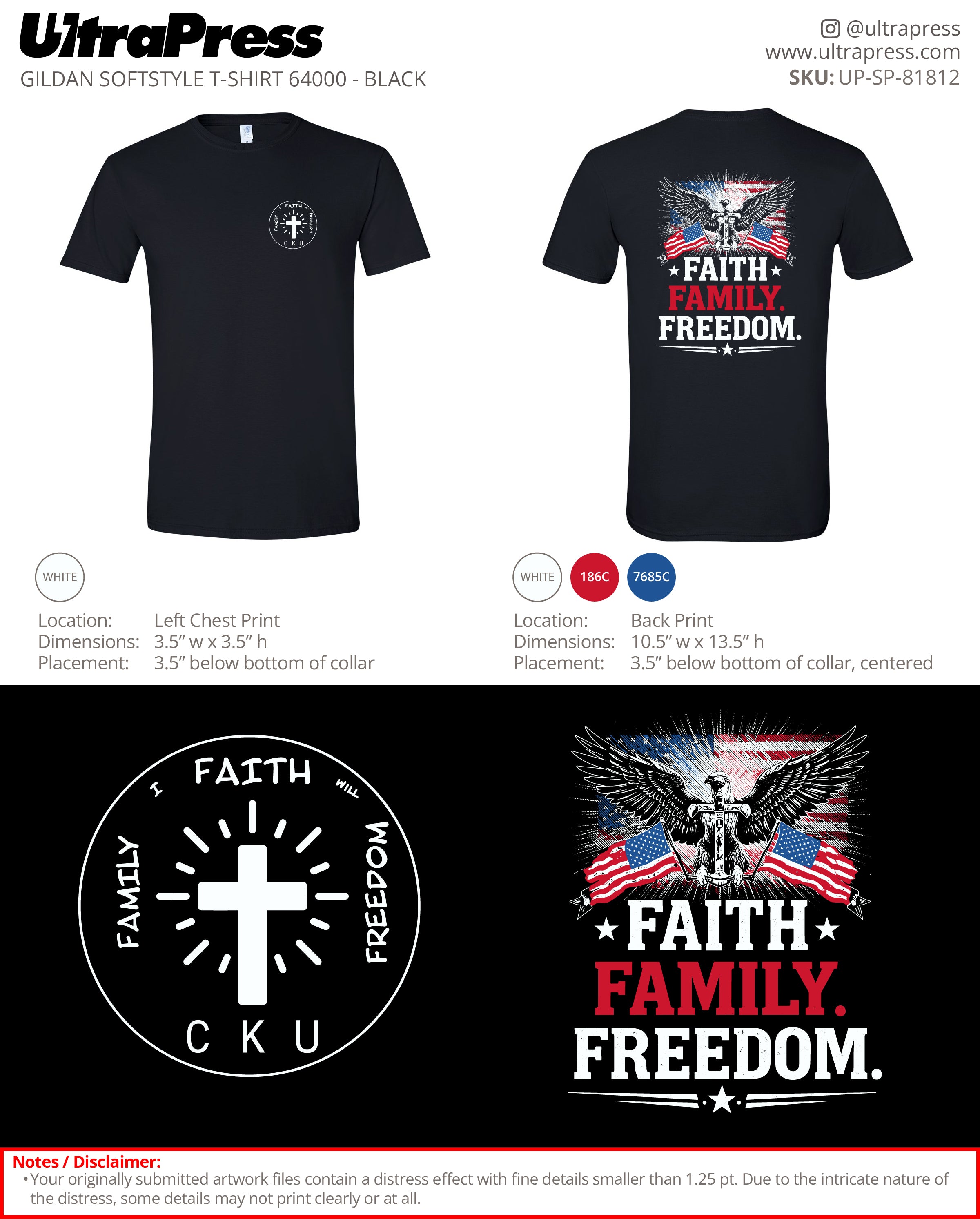 UP-SP-81812 Faith Family Freedom - david Kolper 100 Pieces Package Deal (Bulk)