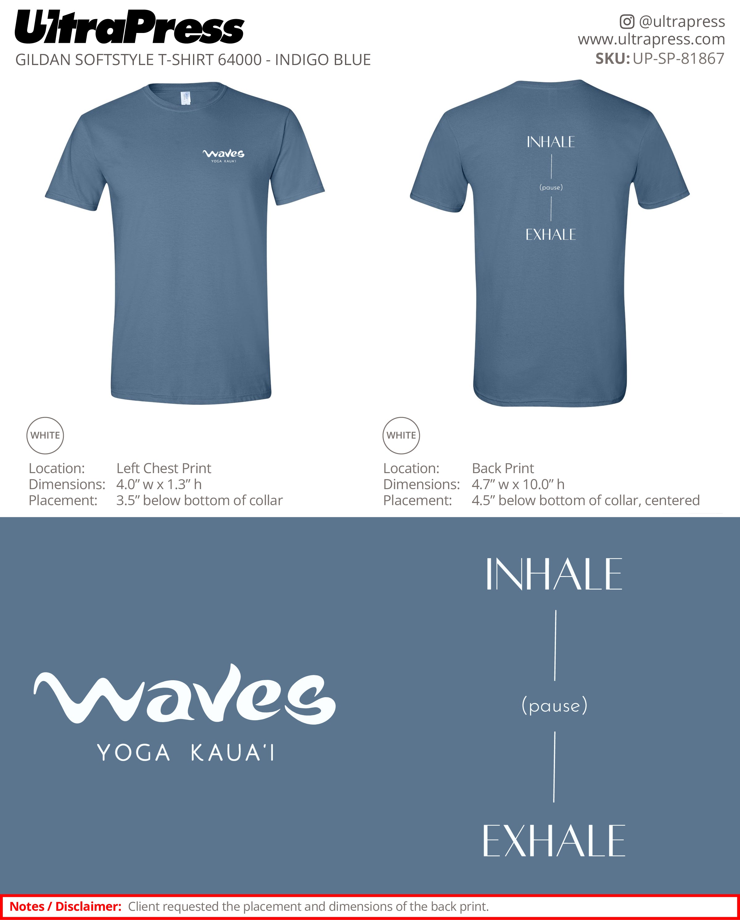 UP-SP-81867 Waves Yoga Kaua'i - Audrey Luana Streltzer 100 Min Qty (Bulk)