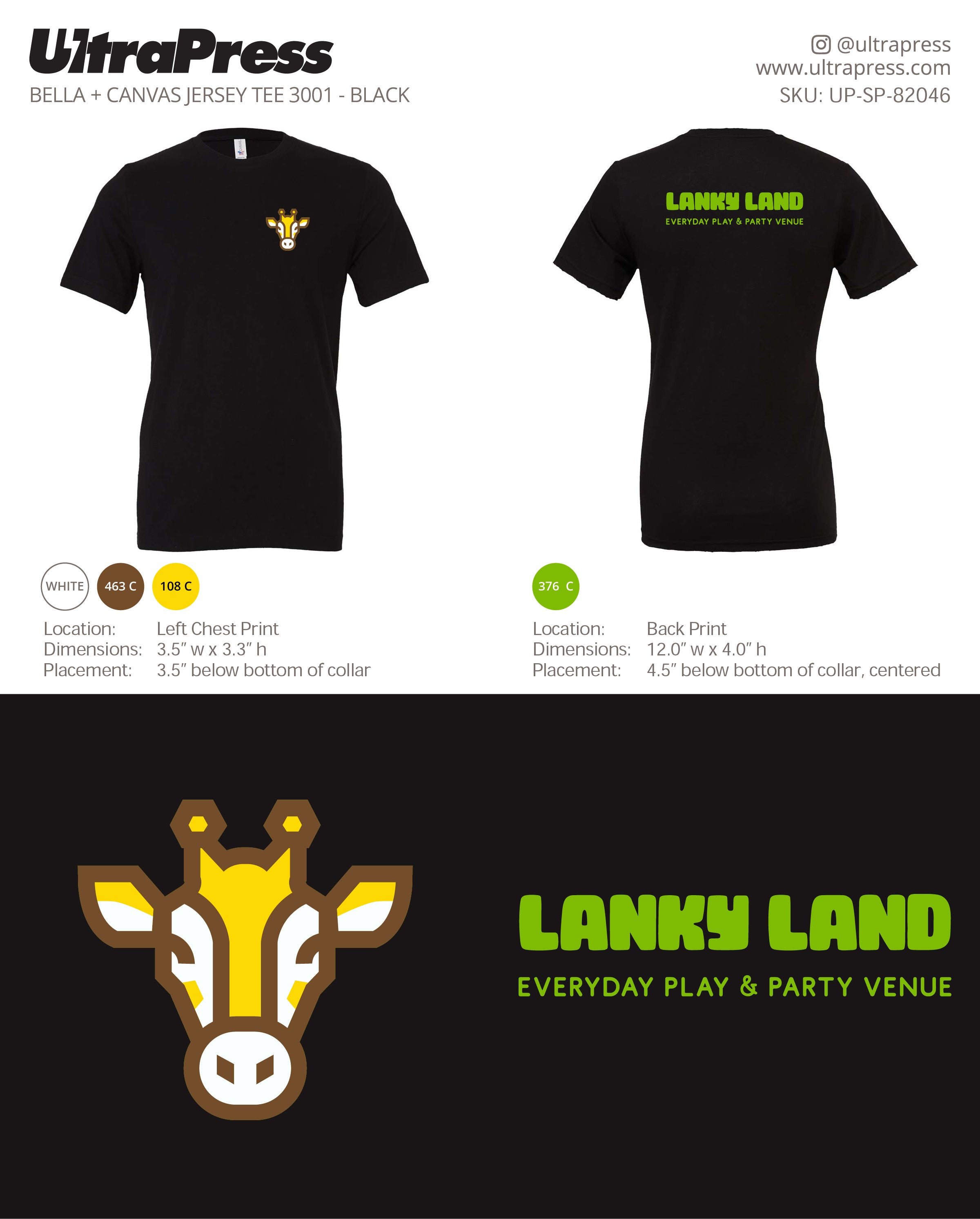 UP-SP-82046 Lanky Land (adult tee) - Jeffrey Truong 100 Pieces Package Deal (Bulk)