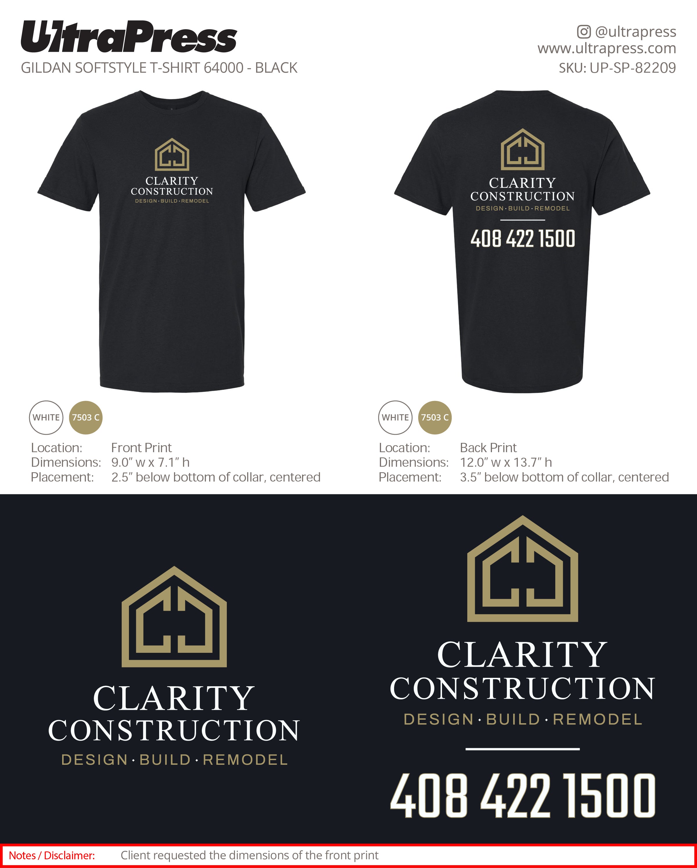 UP-SP-82209 Clarity Construction - Daniel Cassorla 100 Pieces Package Deal (Bulk)