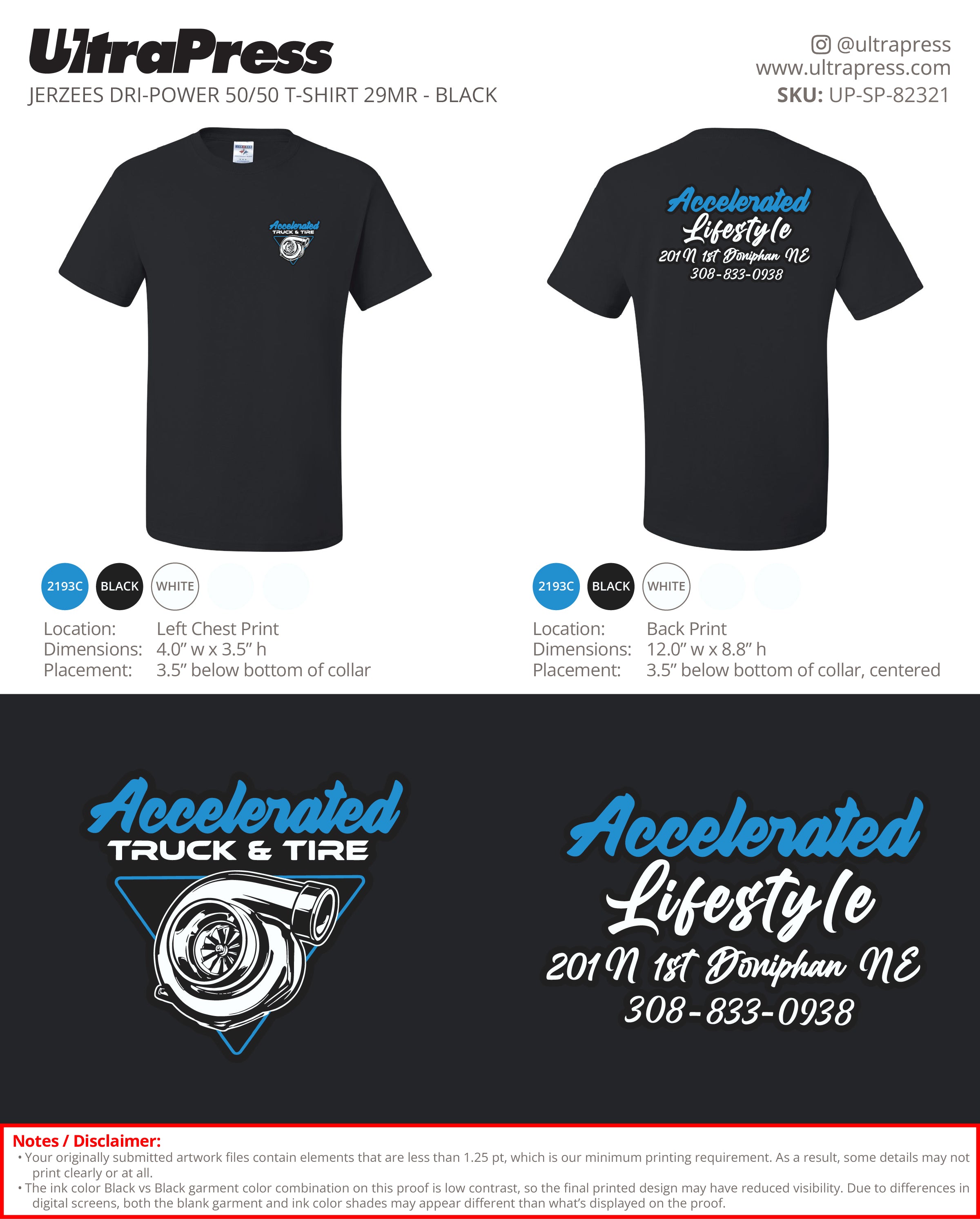 UP-SP-82321 Accelerated Truck & Tire - Matthew Price 100 Min Qty (Bulk)