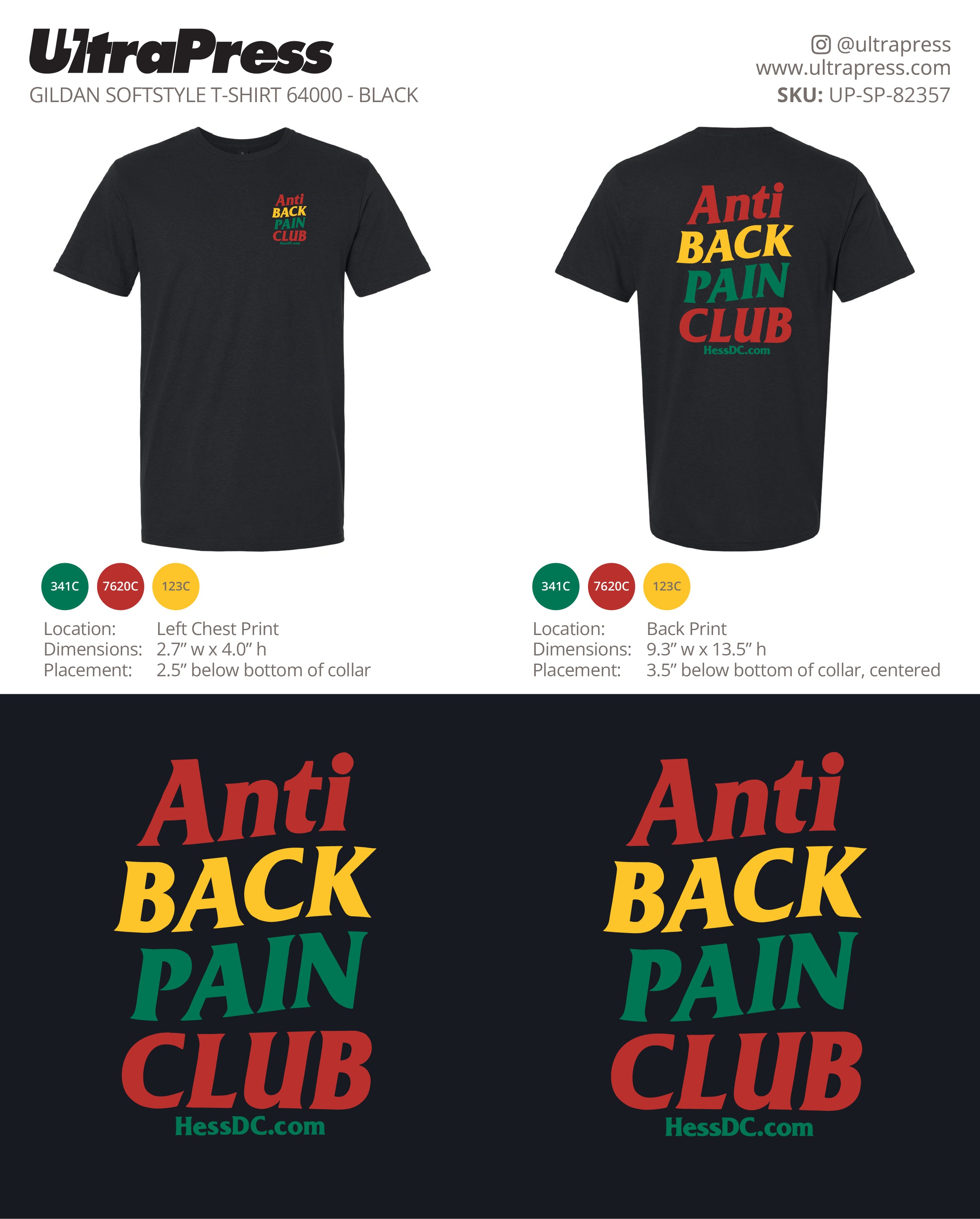 UP-SP-82357 Anti Back Pain Club - James HESS 100 Pieces Package Deal (Bulk)