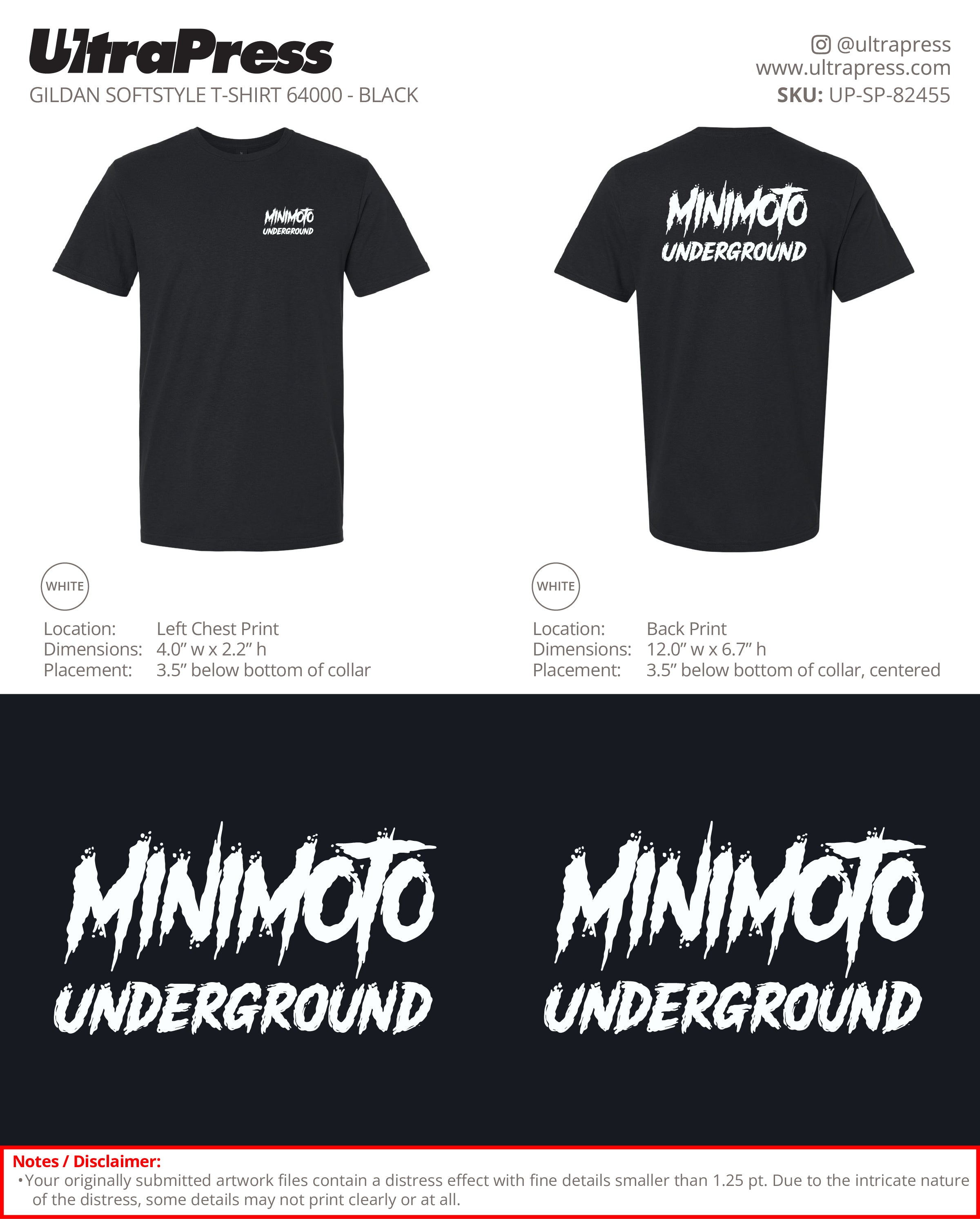 UP-SP-82455 Minimoto Underground - Dustin Jones - 100 Min Qty (Bulk)