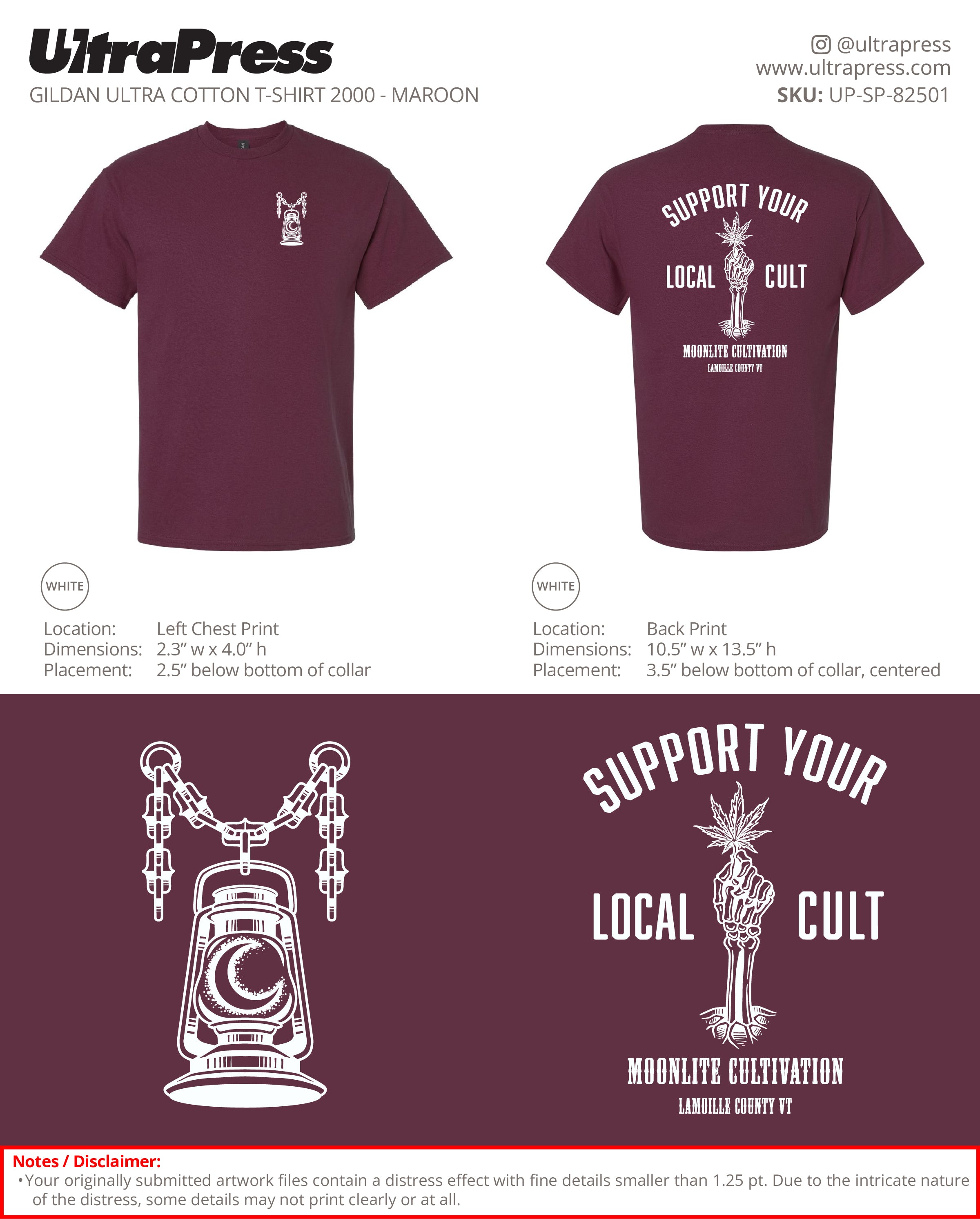 UP-SP-82501 Support Your Local Cult Moonlite Cultivation - Eric Gagnon 100 Min Qty (Bulk)