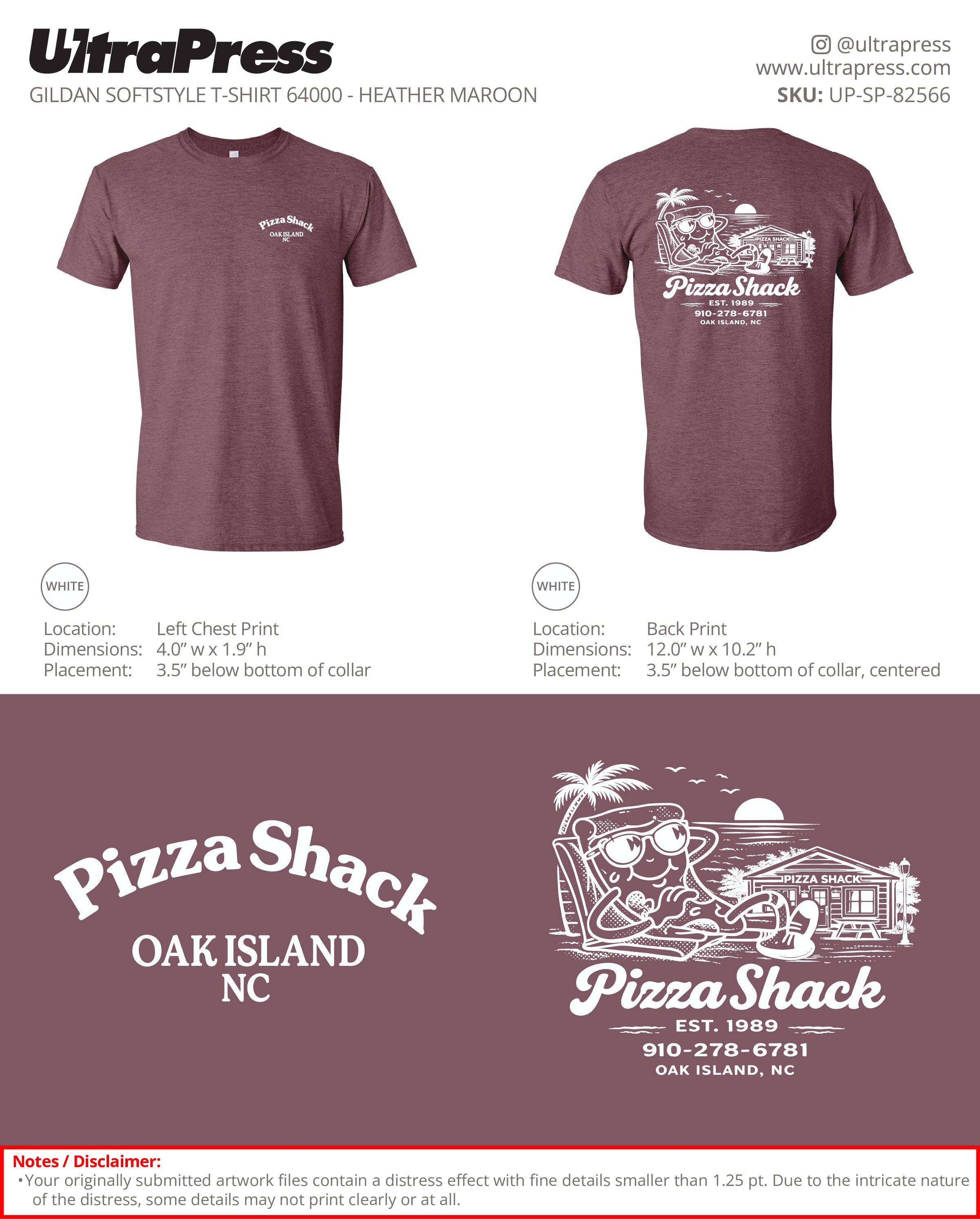 UP-SP-82566 Pizza Shack - Derek Cordle 100 Pieces Package Deal (Bulk)
