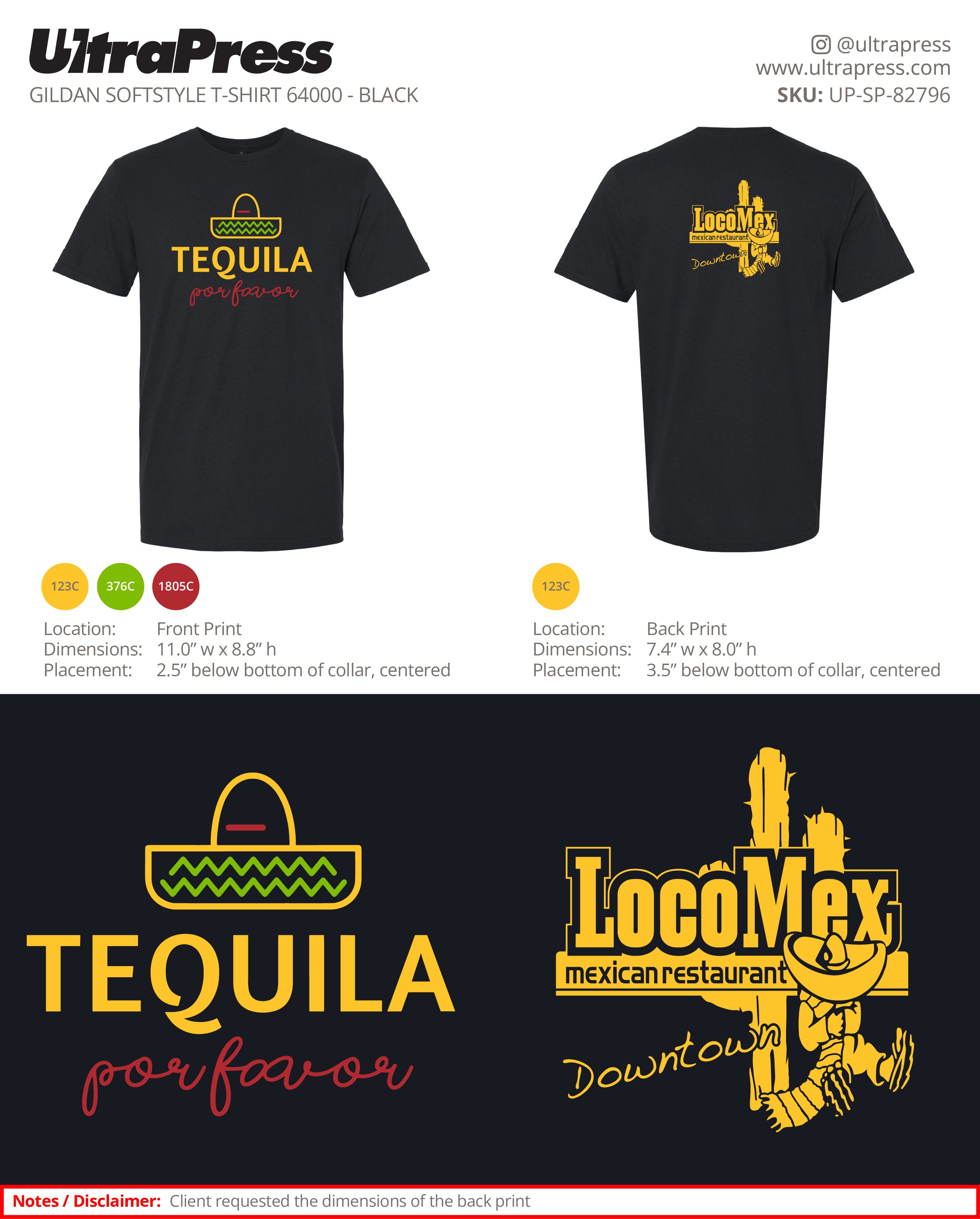 UP-SP-82796 Tequila Por Favor - Federico Gimenez 100 Min Qty (Bulk)