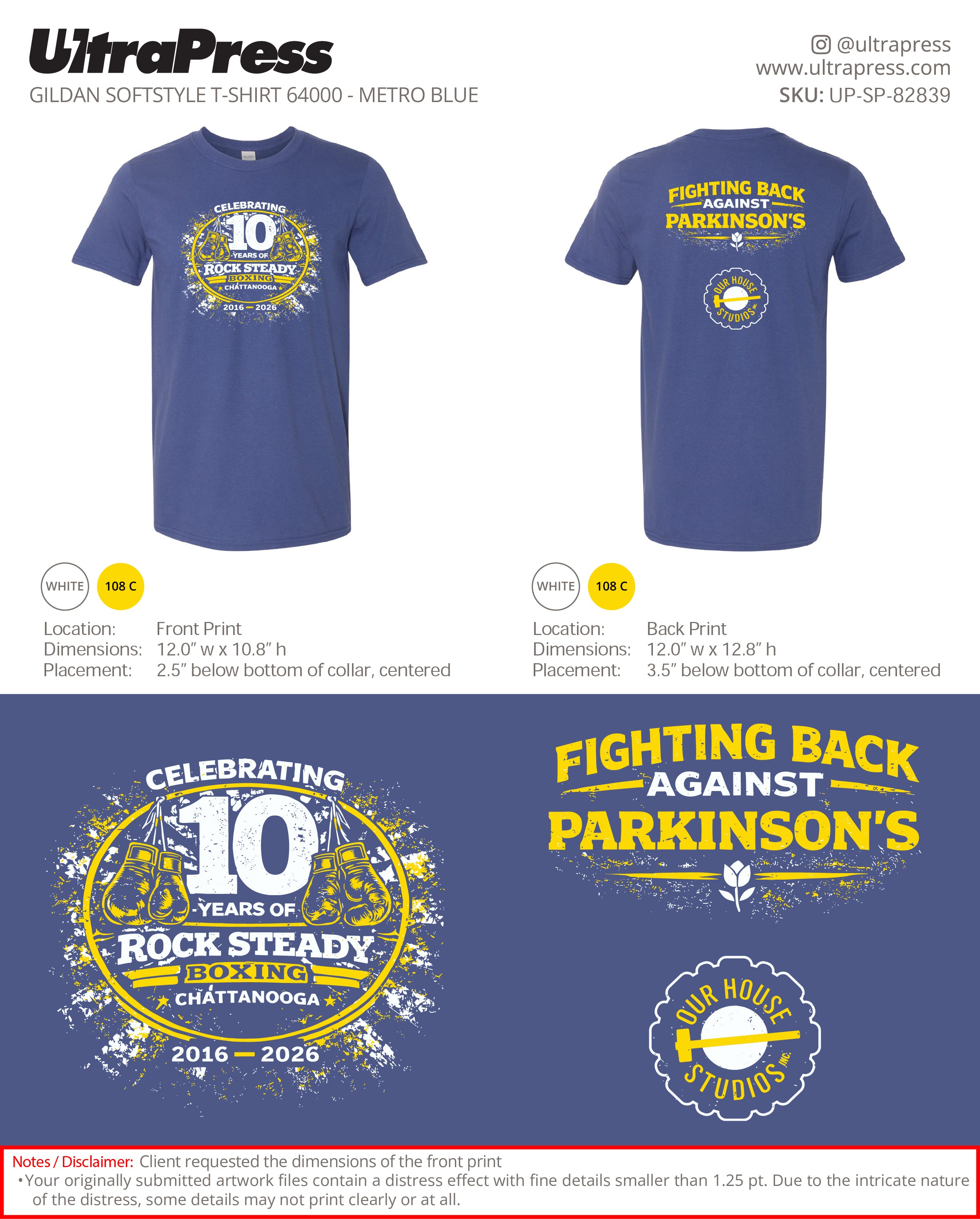 UP-SP-82839 Fighting Back Against Parkinson's - Kristen Schillaci 100 Min Qty (Bulk)