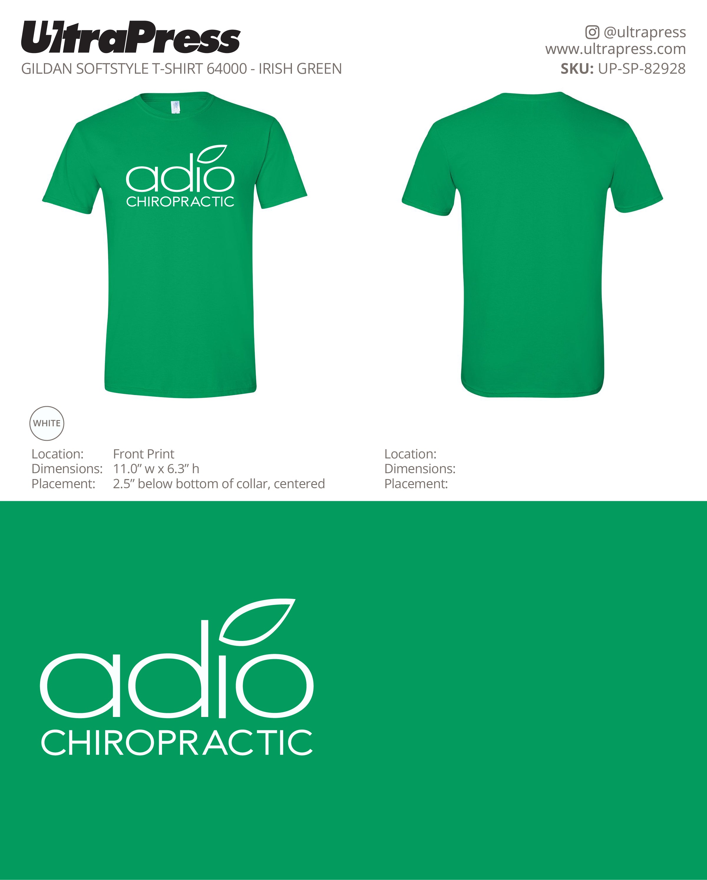 UP-SP-82928 Adio Chiropractic - Casey McKusick - 100 Min Qty - Package Deal (Bulk)