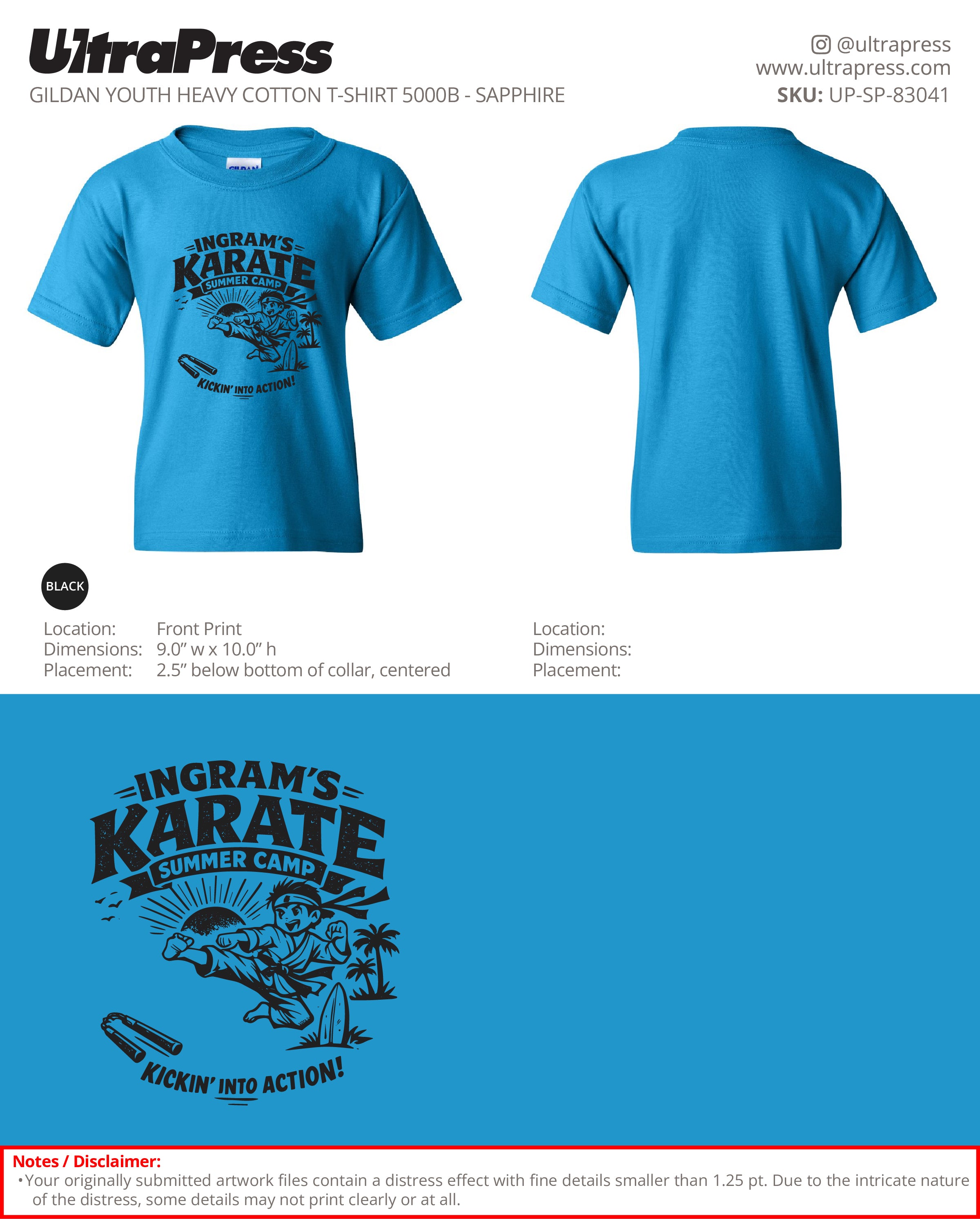 UP-SP-83041 Ingram's Karate Summer Camp - Sheri Angwin 100 Pieces Package Deal (Bulk)