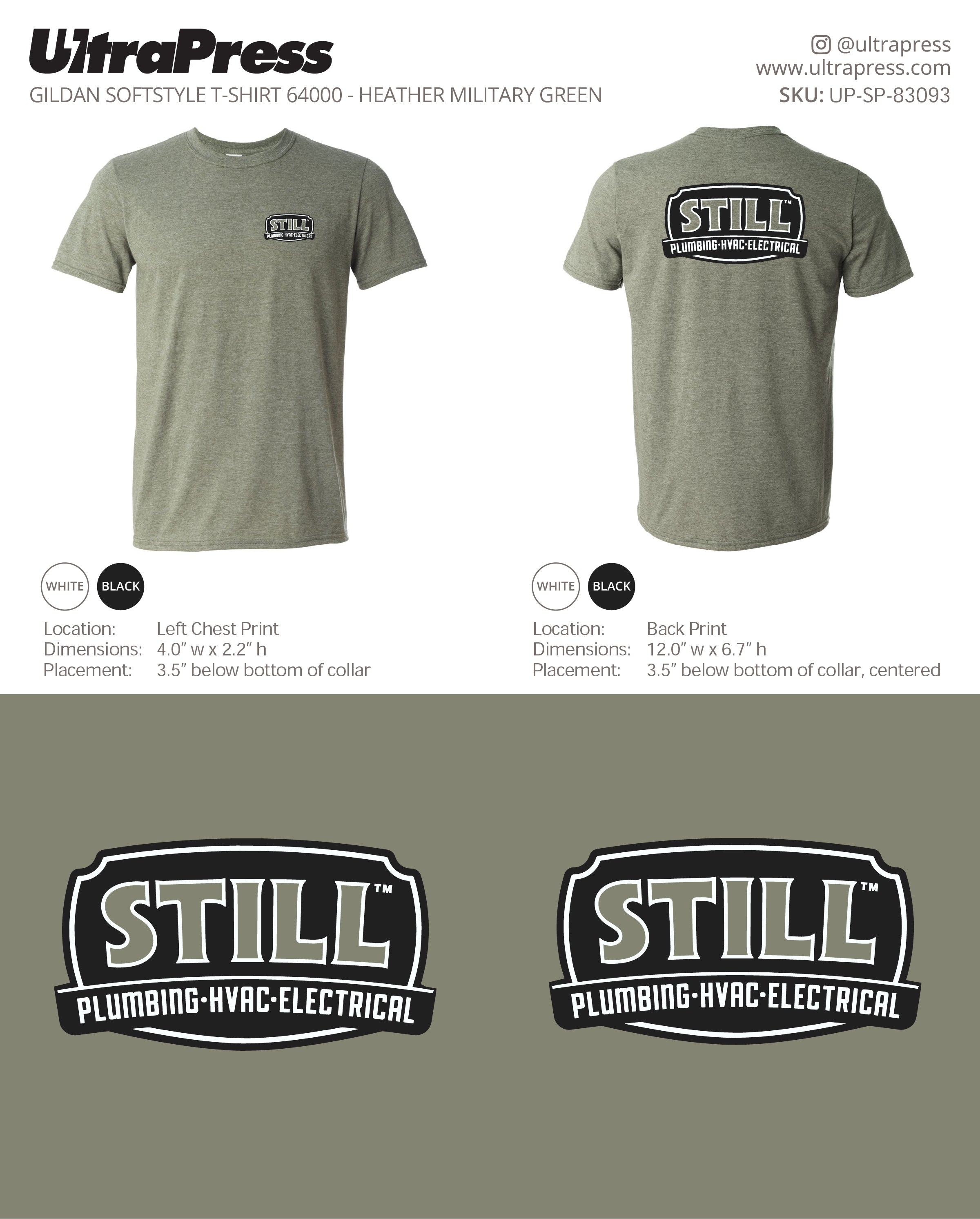 UP-SP-83093 Still Plumbing-Hvac-Electrical SHIRTS - RIta Jacque 100 Min Qty (Bulk)