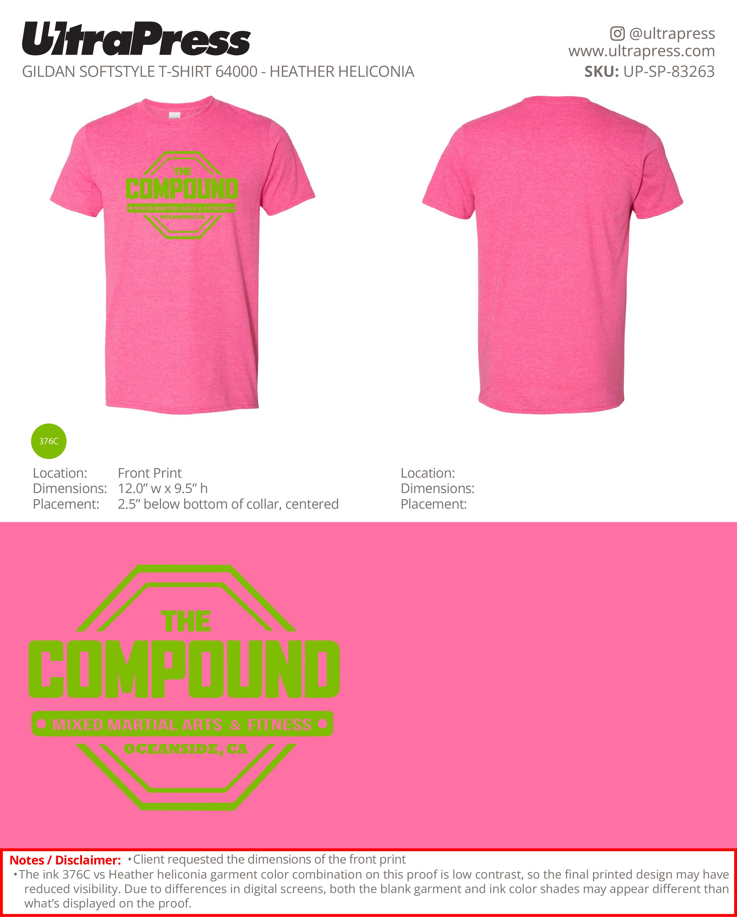 UP-SP-83263 The Compound Mixed Martial Arts (Green Ink) - Hector Araiza 100 Min Qty (Bulk)