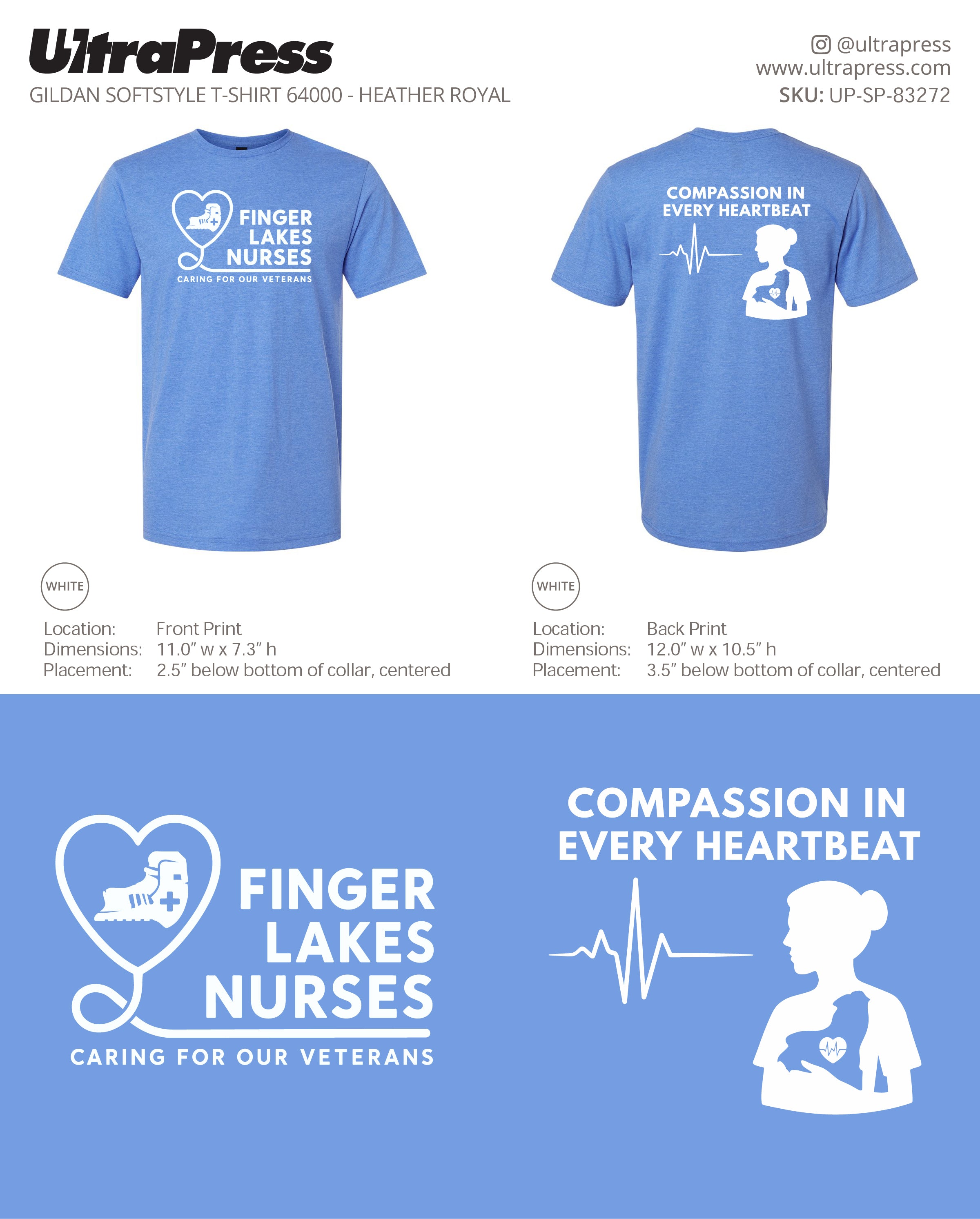 UP-SP-83272 Finger Lakes Nurses Design 3 - Shawn Fisher 100 Min Qty (Bulk)
