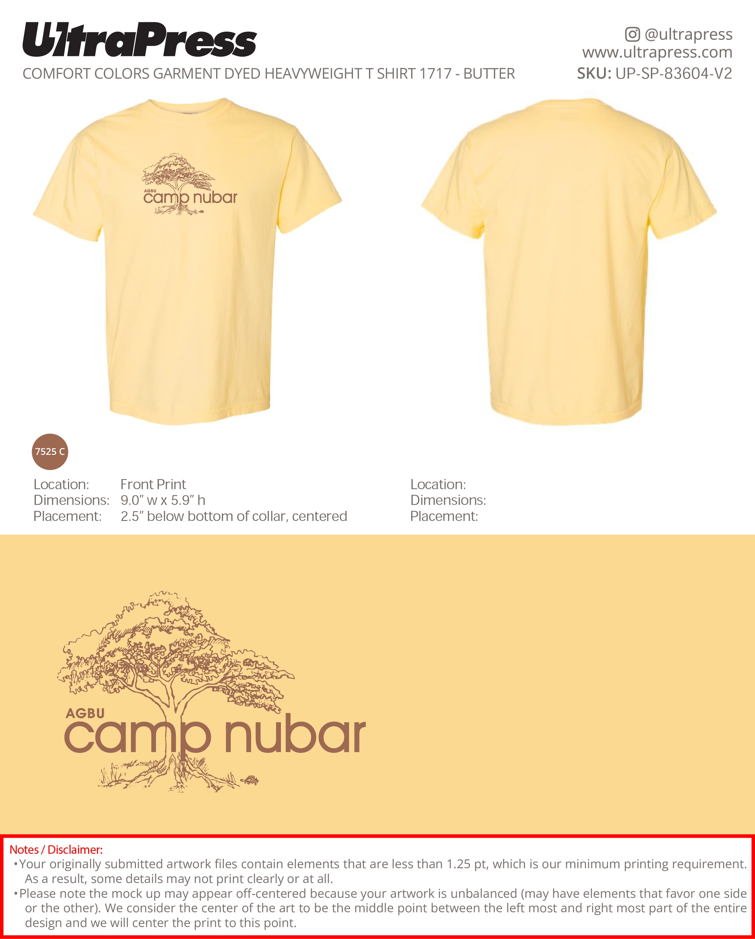 UP-SP-83604 Camp Nubar 2026 Camper - Alexis Krolian 100 Min Qty (Bulk)