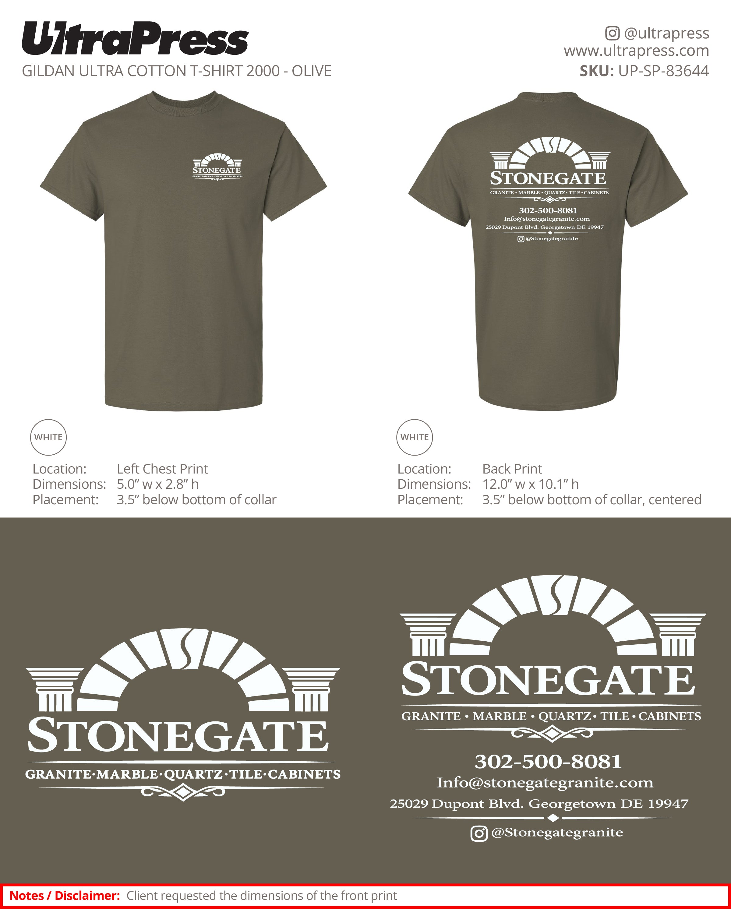 UP-SP-83644 STONEGATE Enes Celik 100 Min Qty (Bulk)