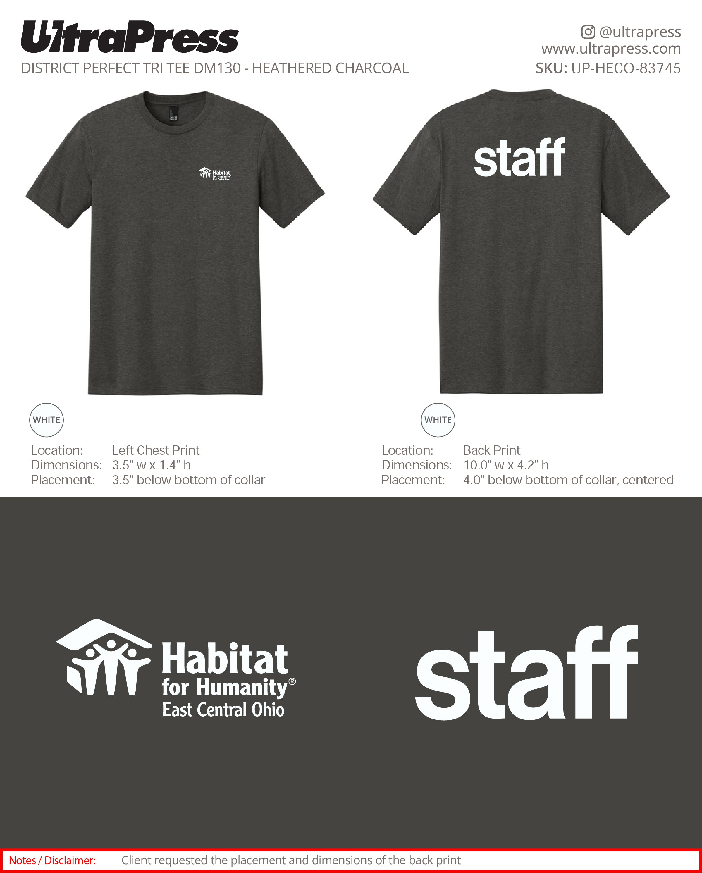 UP-HECO-83745 HECO Staff (White Ink) 72 Min Qty (Bulk)