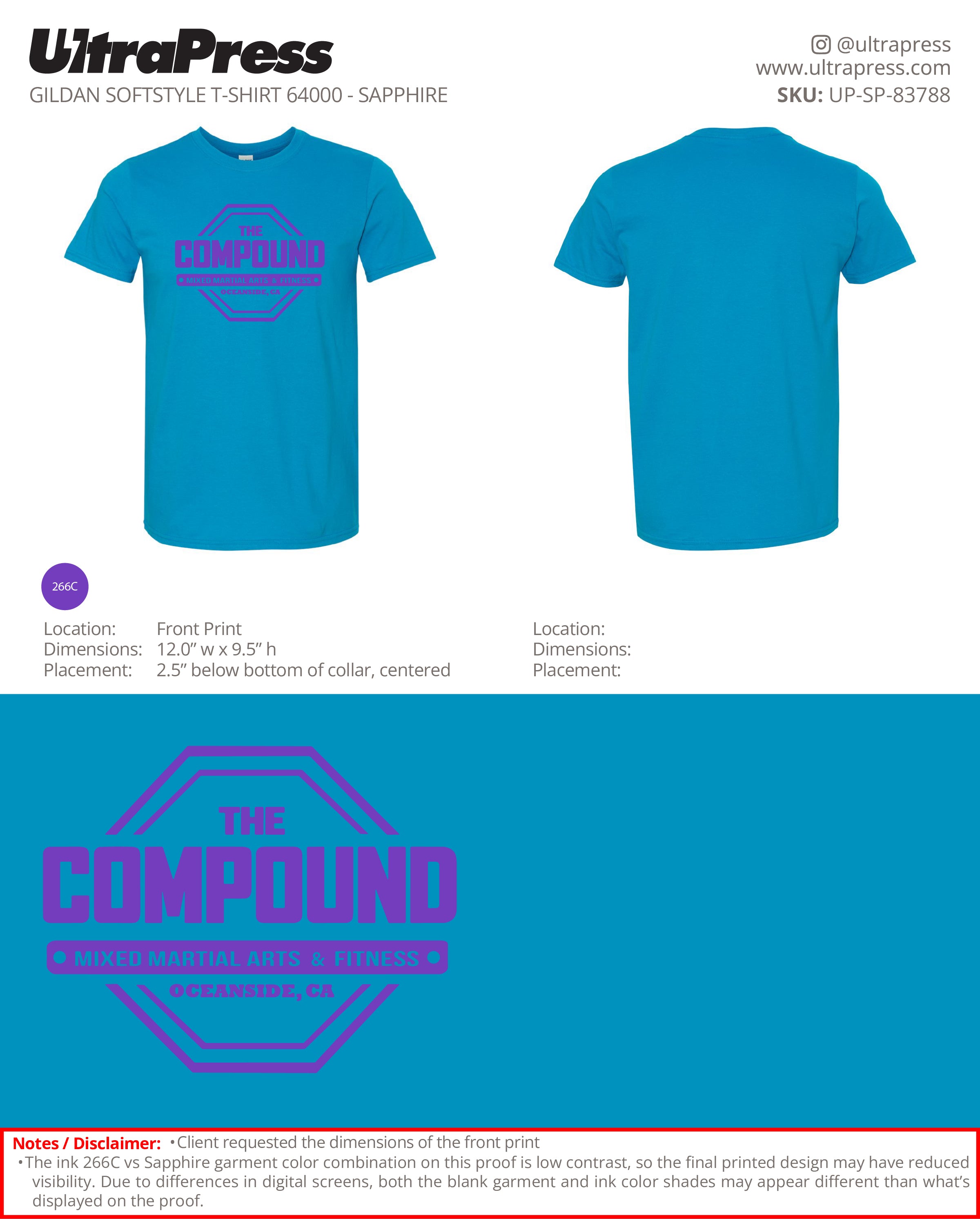 UP-SP-83788 The Compound Mixed Martial Arts (Purple Ink) - Hector Araiza 100 Min Qty (Bulk)