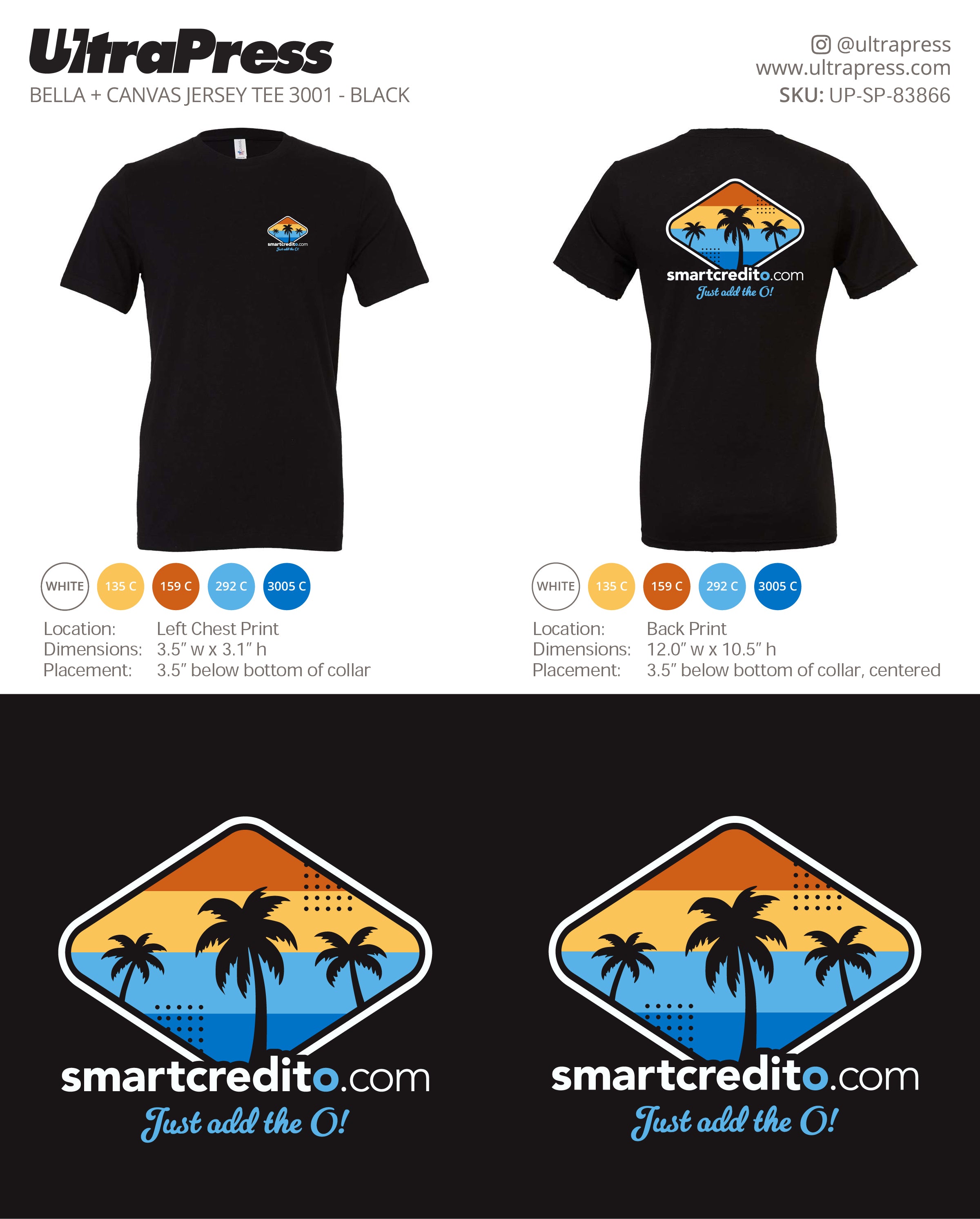 UP-SP-83866 smarcredito.com Bella Canvas Shirts - Maria Shahid - 100 Min Qty (Bulk)