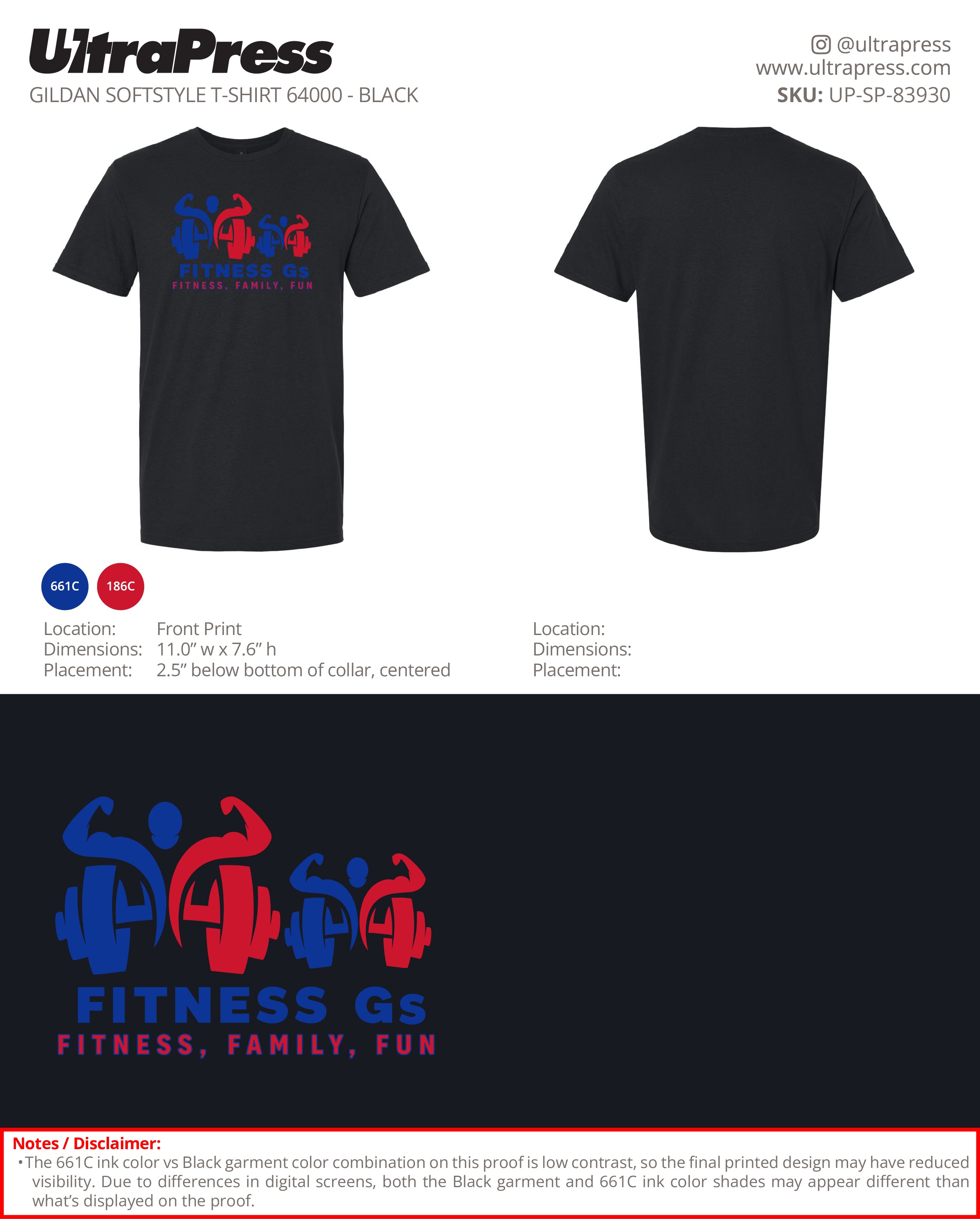 UP-SP-83930 Fitness Gs- Lanier Glenn 100 Min Qty (Bulk)