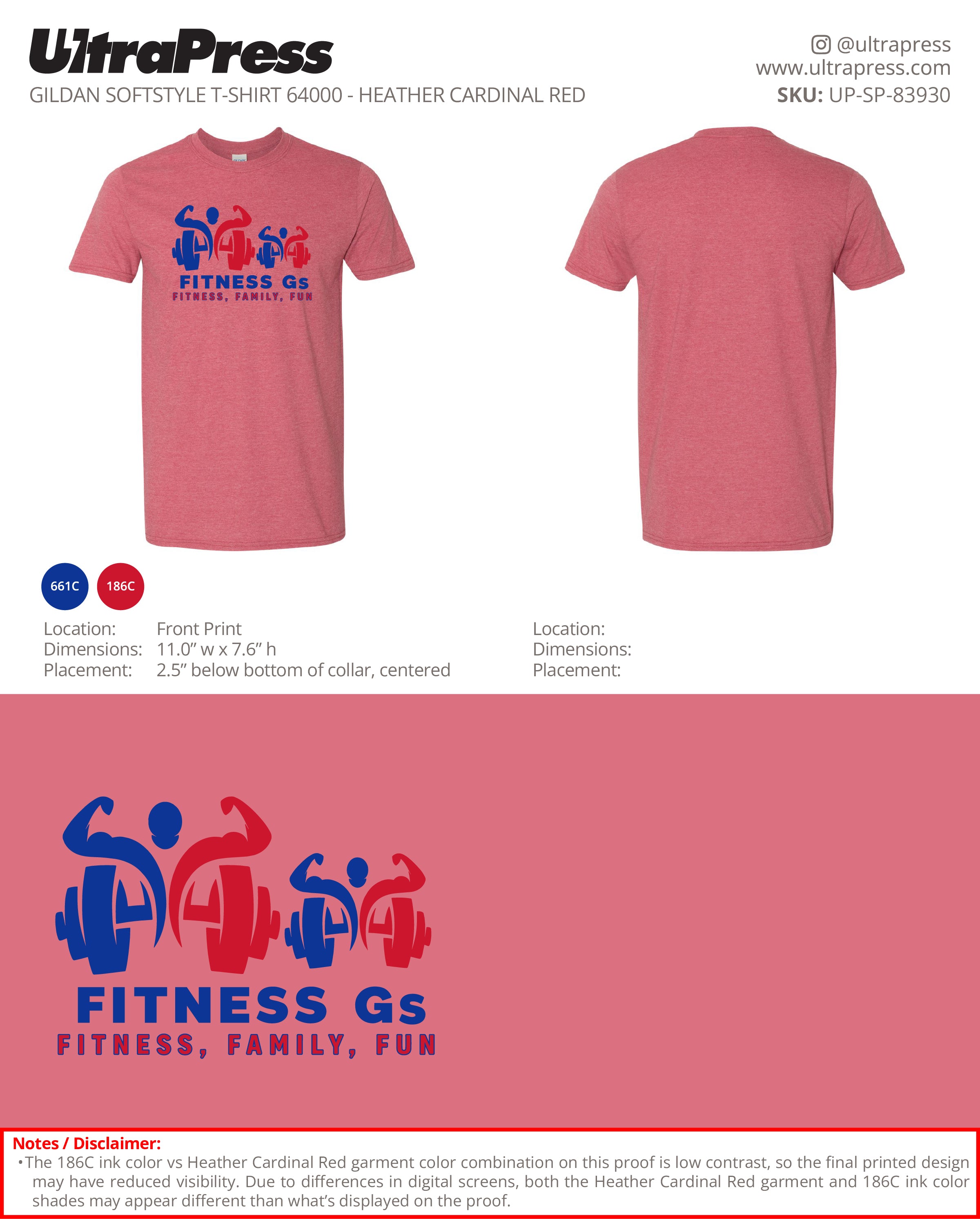 UP-SP-83930 Fitness Gs- Lanier Glenn 100 Min Qty (Bulk)