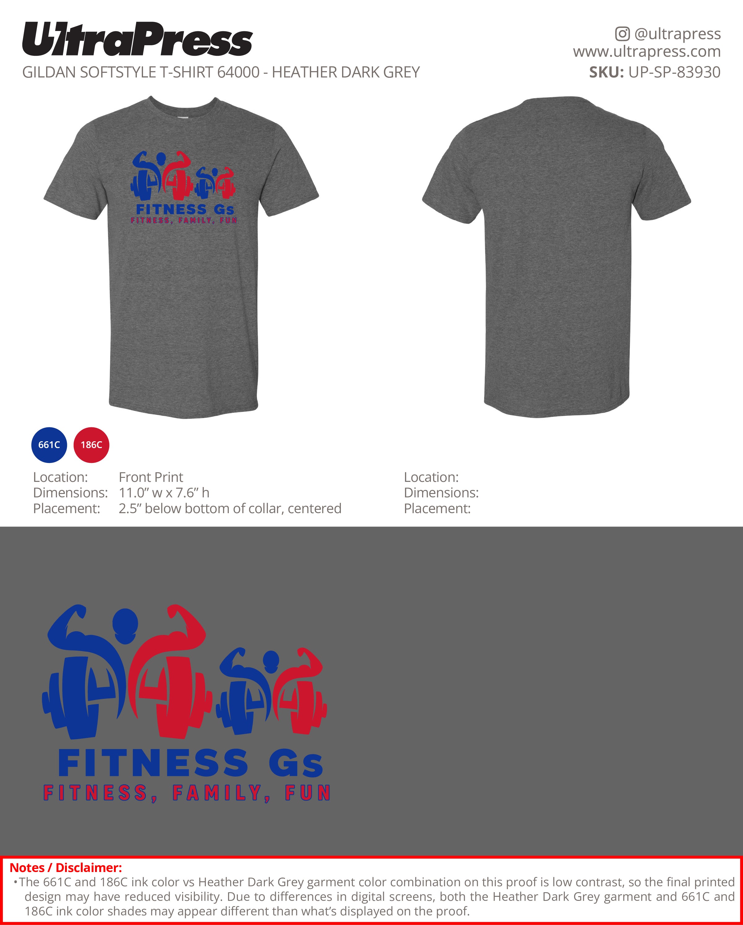 UP-SP-83930 Fitness Gs- Lanier Glenn 100 Min Qty (Bulk)