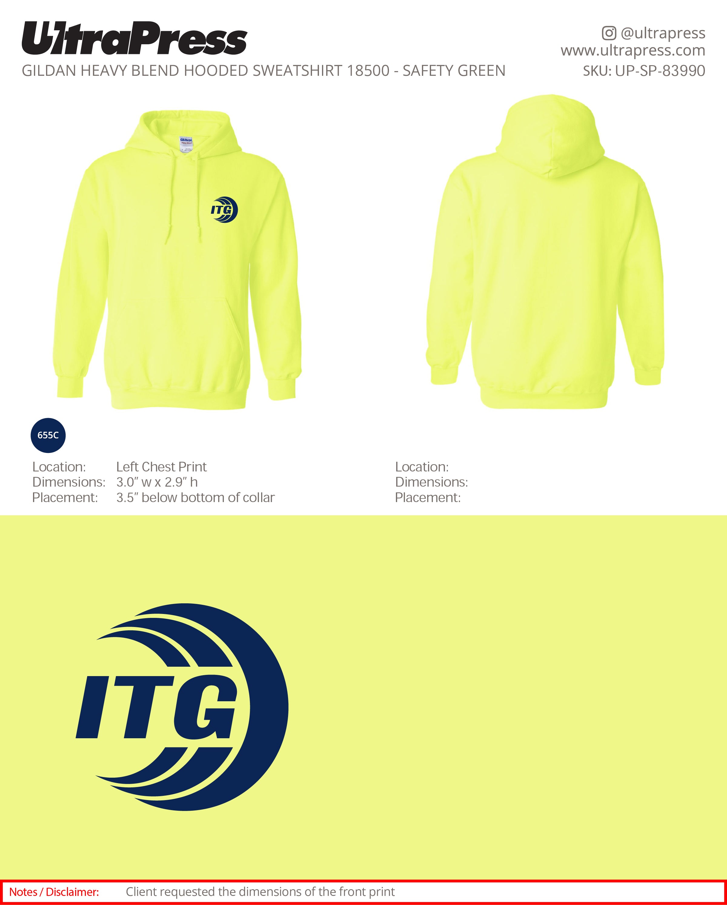 UP-SP-83990 ITG Hoodies - Michael Faith 50 Min Qty (Bulk)
