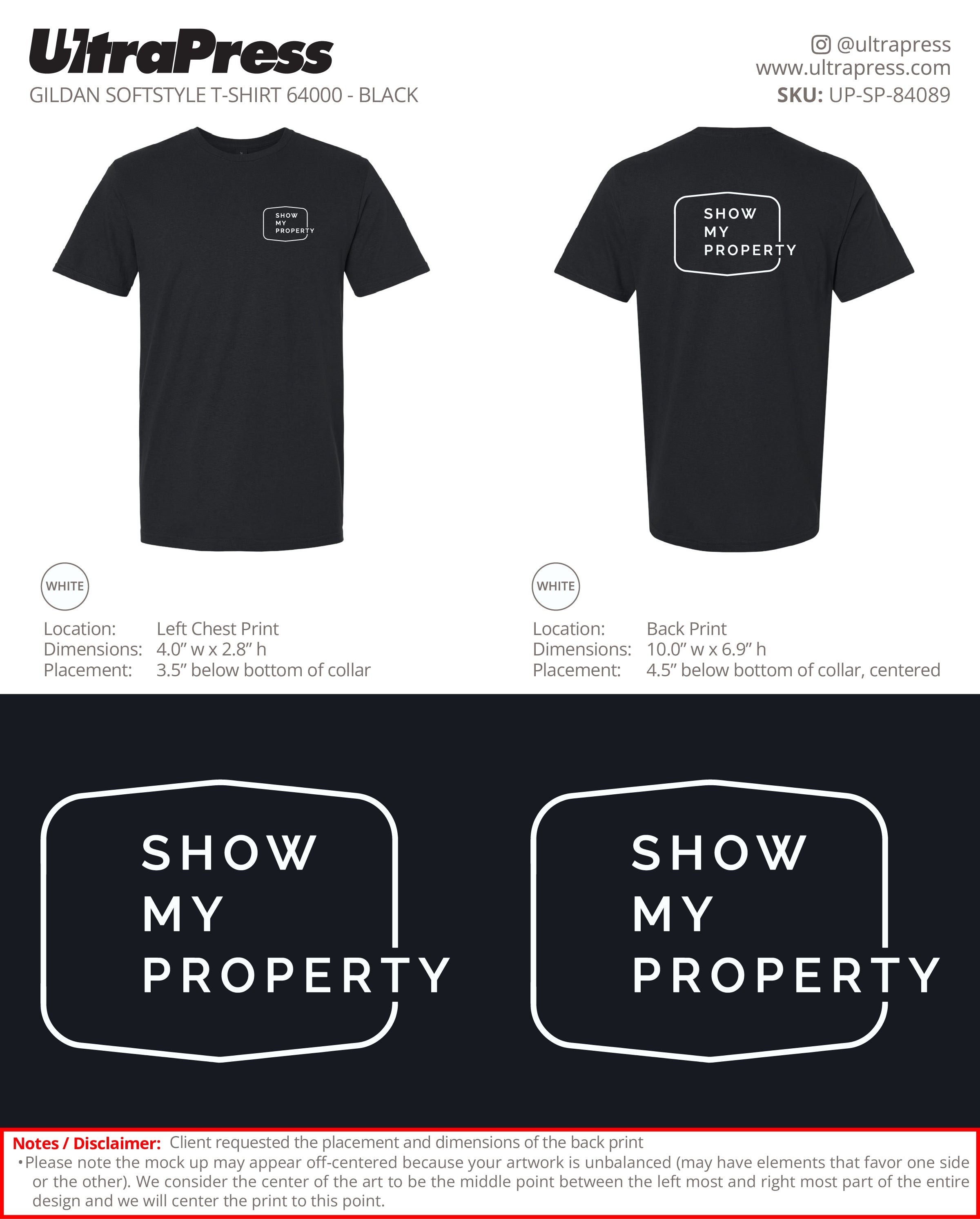 UP-SP-84089 Show My Property - Chelsie Maki 100 Min Qty (Bulk)