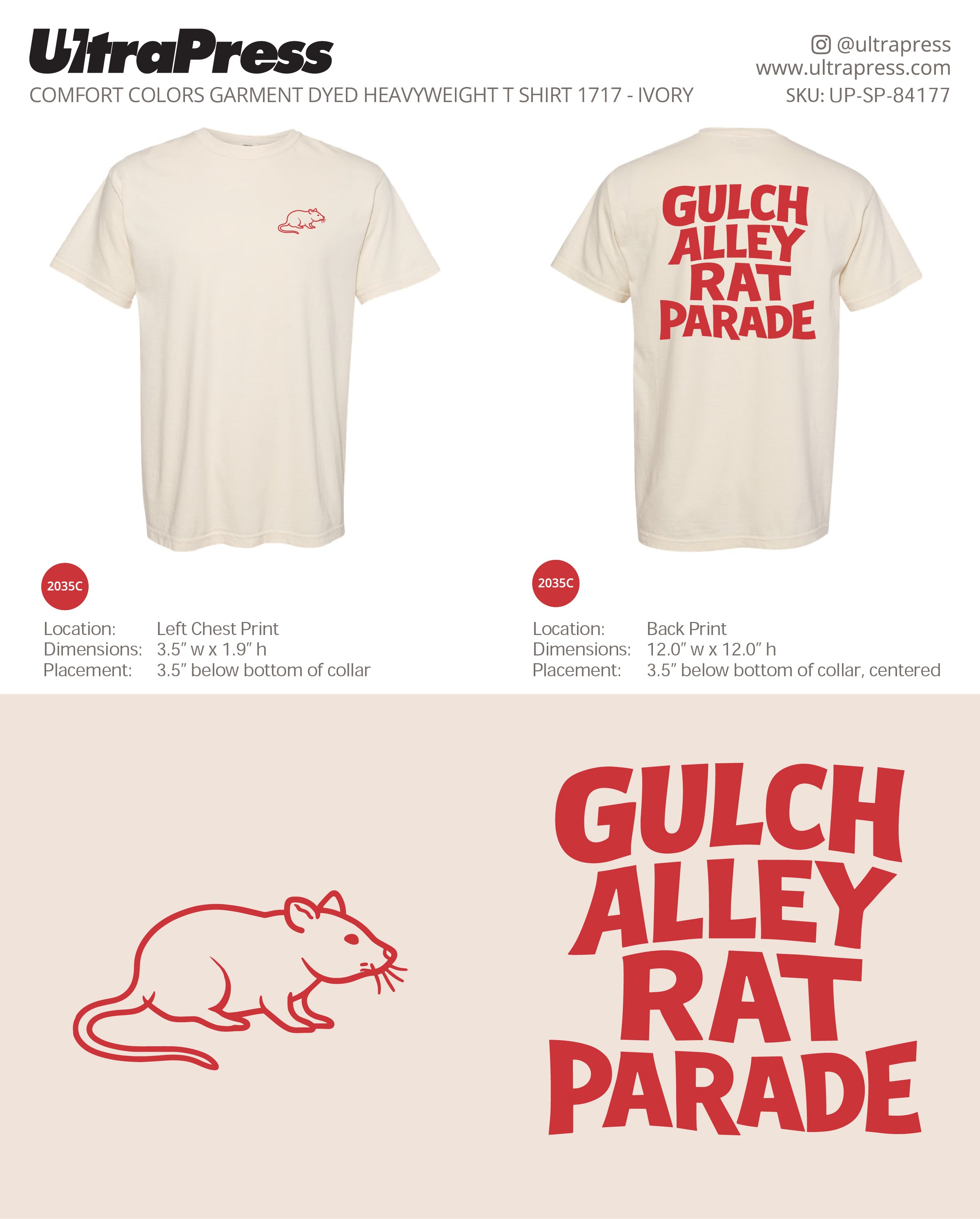 UP-SP-84177 Gulch Alley Rat Parade - Grant Laut 50 Min Qty (Bulk)