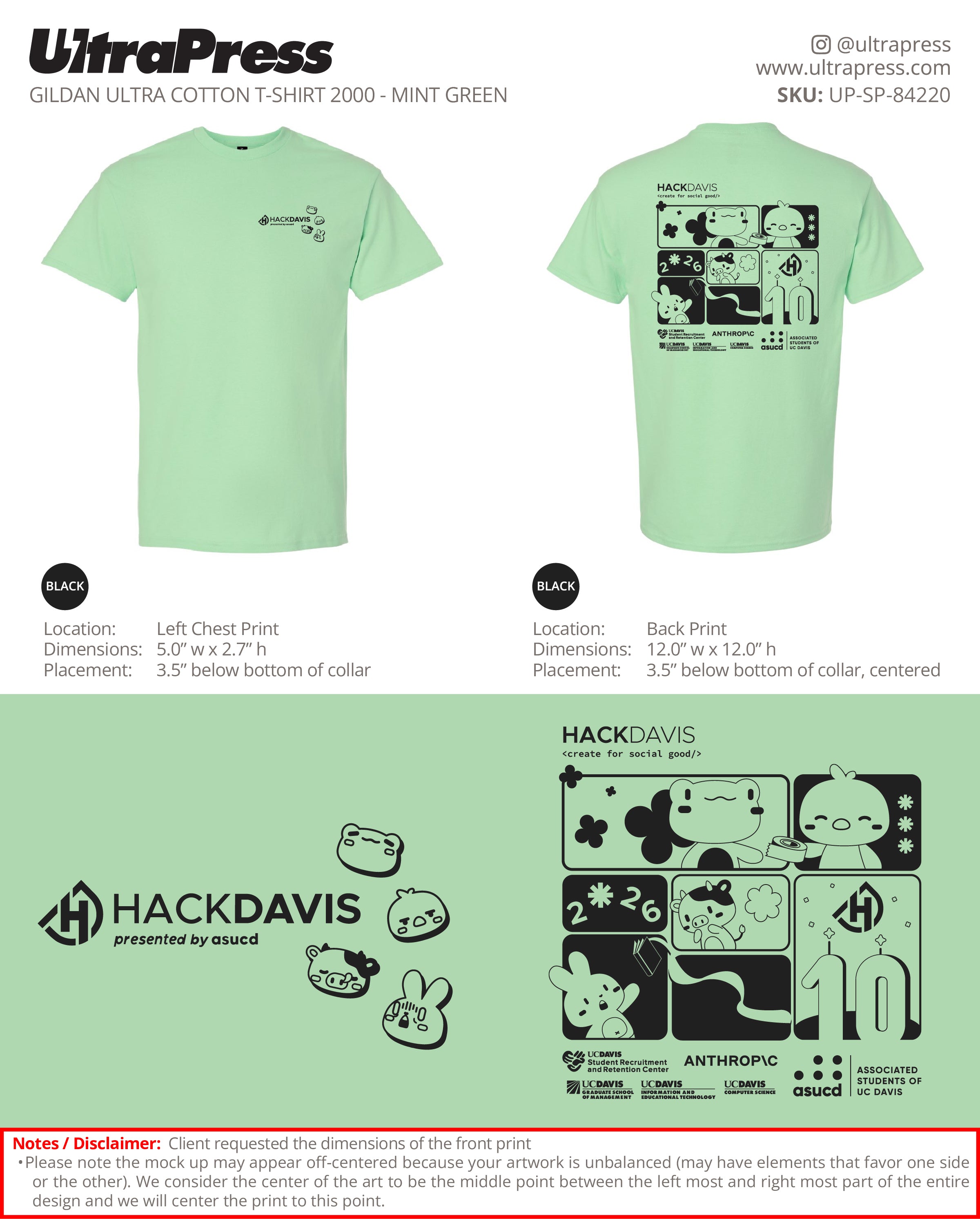 UP-SP-84220 HackDavis 2026 - Jordan Wu - 100 Min Qty Package Deal (Bulk)