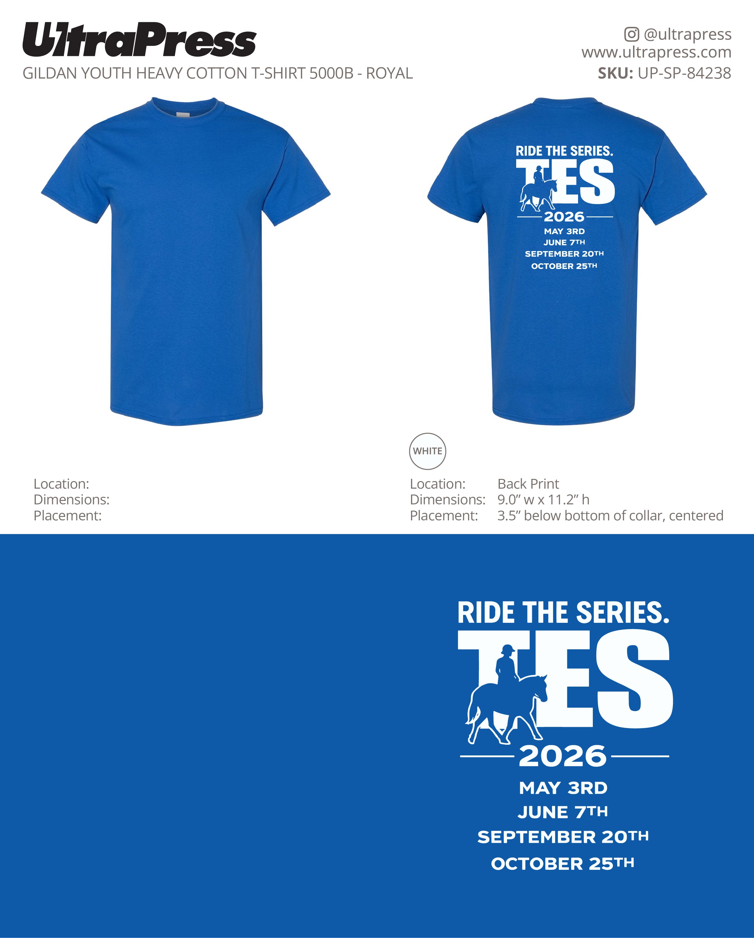 UP-SP-84238 Ride The Series TES 2026 - Tori English 100 Min Qty (Bulk)