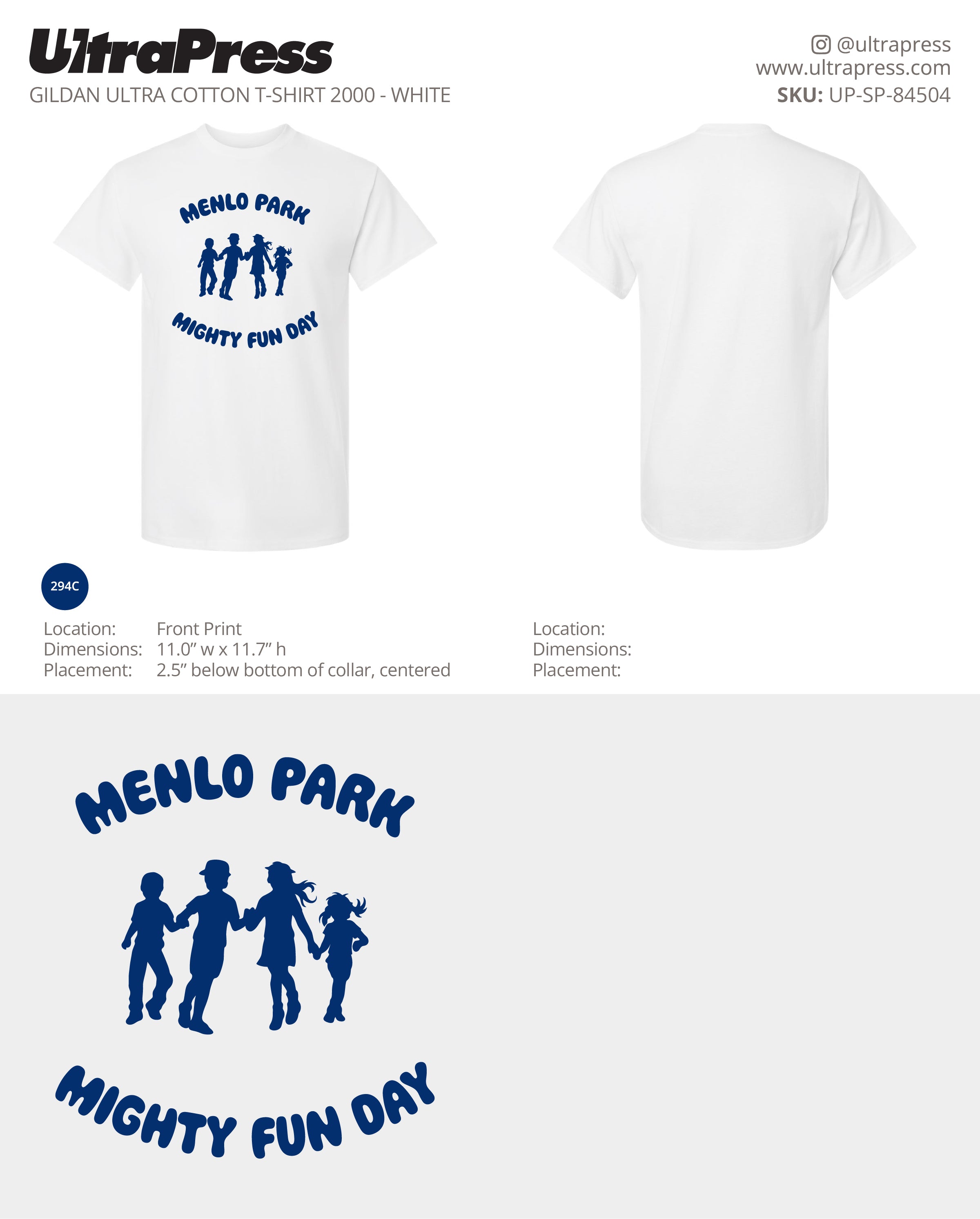 UP-SP-84504 Menlo Park Mighty Fun Day Adult Shirts 100 Pieces Package Deal (Bulk)
